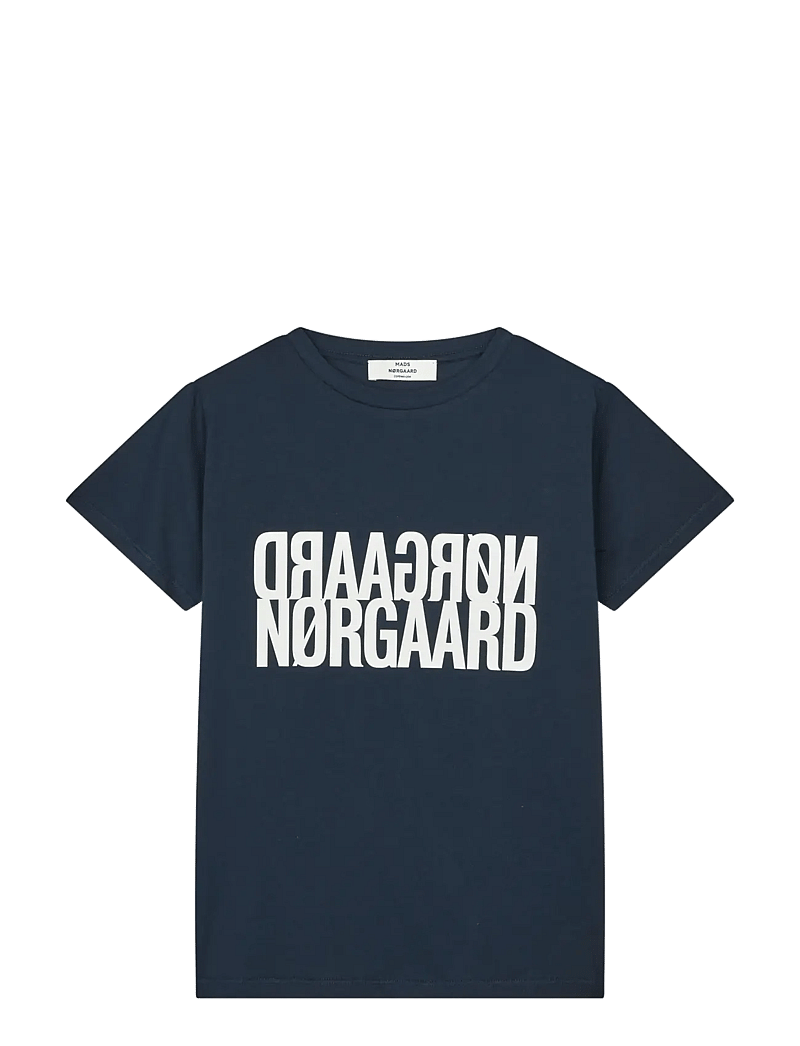 Mads Nørgaard - Single Cotton Trenda P Tee - t-shirts - sky captain - 0