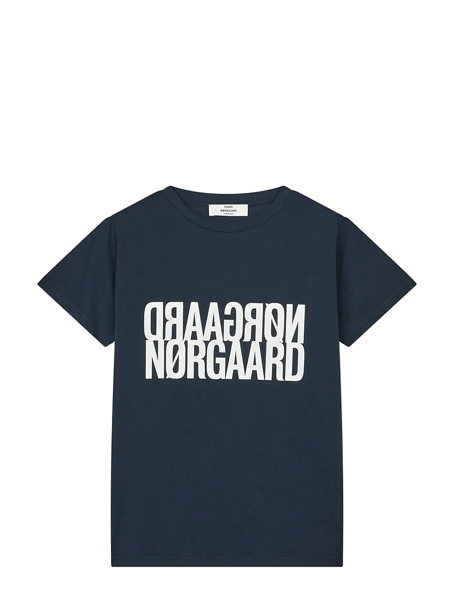 Mads Nørgaard - Single Cotton Trenda P Tee - t-shirts - sky captain - 0