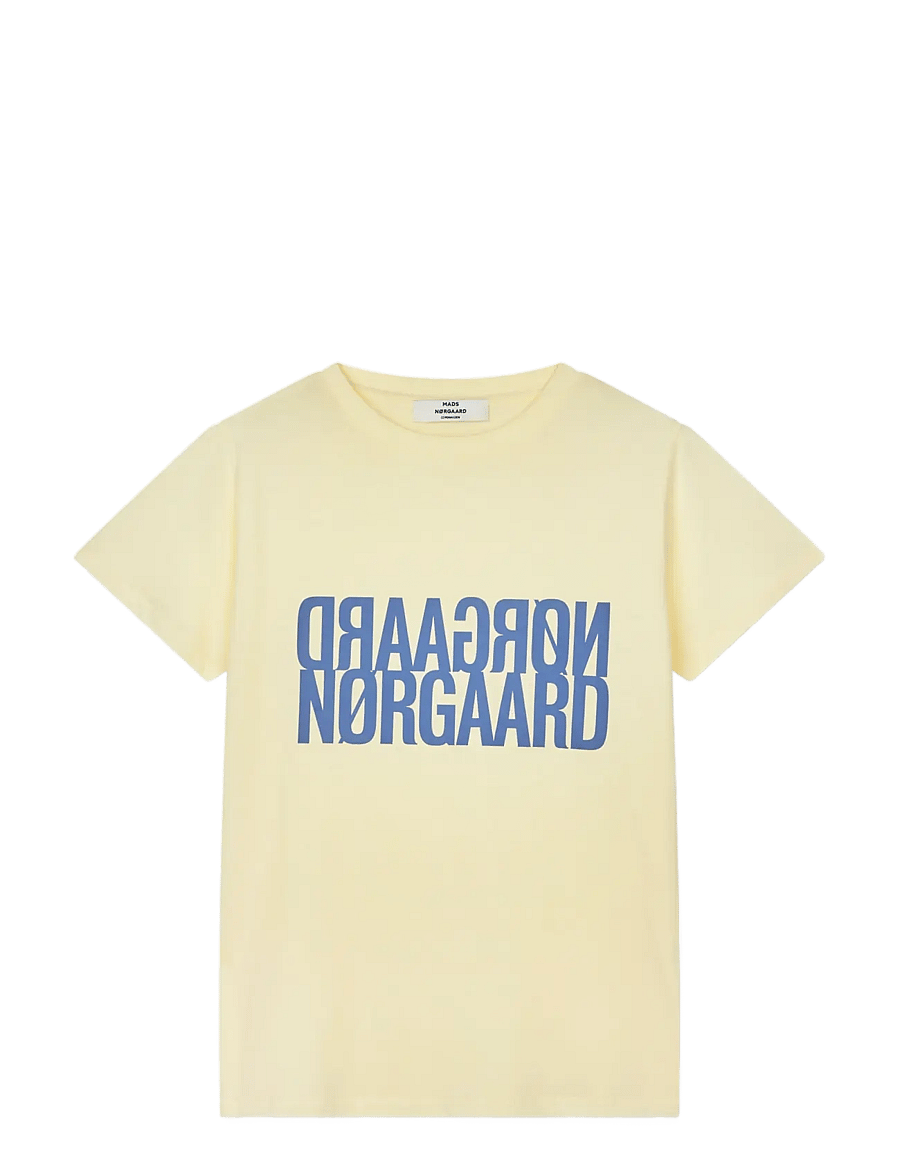 Mads Nørgaard - Single Cotton Trenda P Tee - t-shirts - almond oil - 0