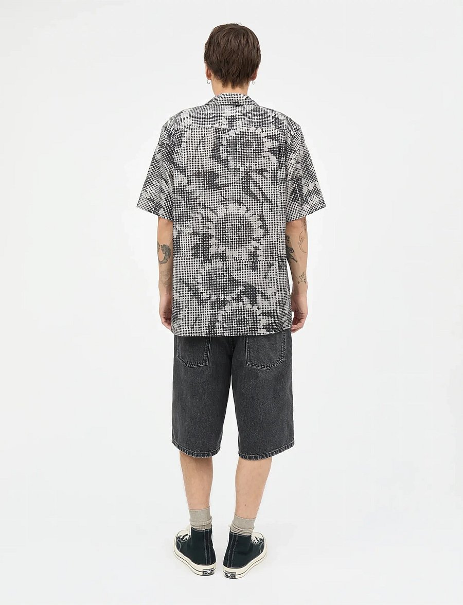 Mads Nørgaard - Cotton Linen Kenji AOP Shirt SS - gemusterte hemden - plaza taupe/sky captain aop - 2