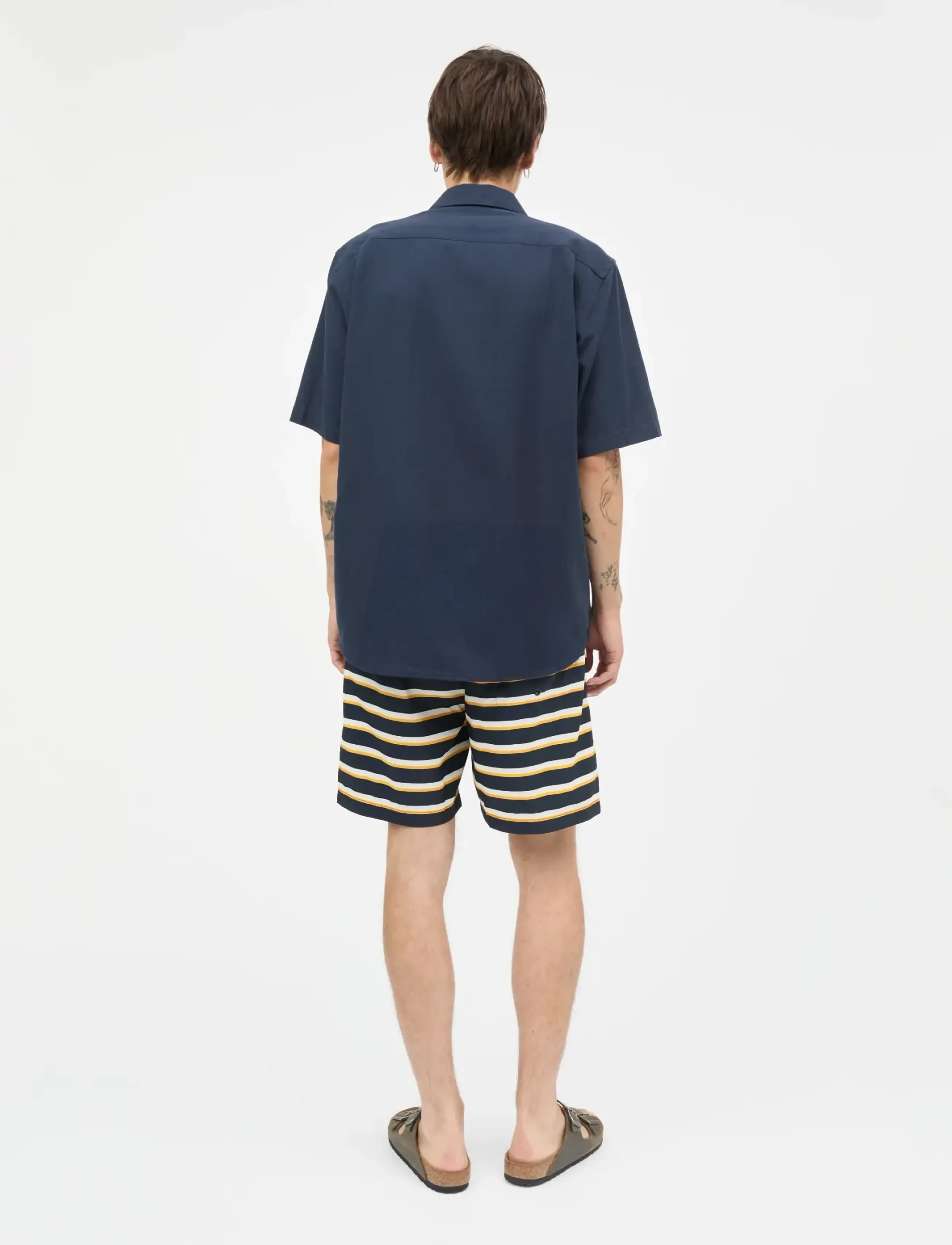 Mads Nørgaard - Sea Sandro Shorts ST. - casual shorts - vanilla ice/sky captain/zinnia - 2