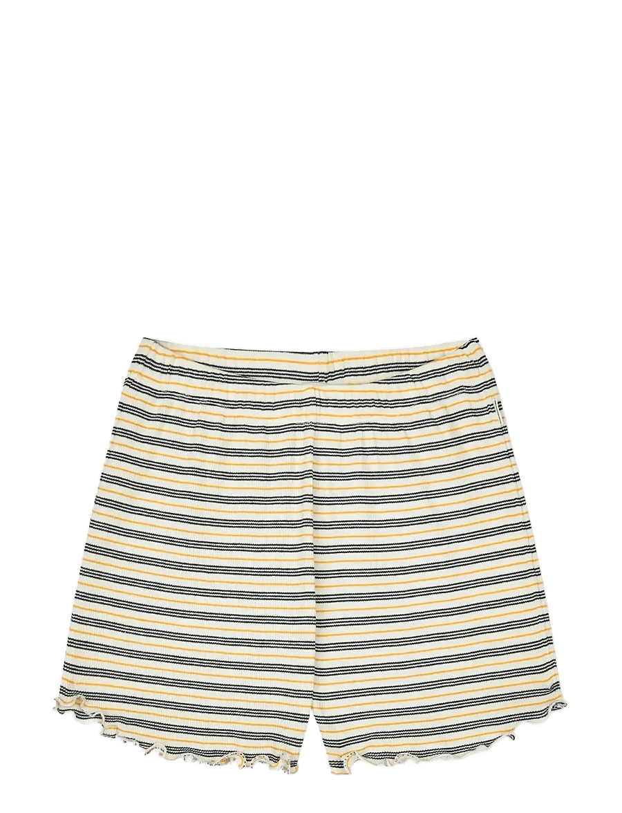 Mads Nørgaard - 2x2 Cotton Stripe Prixa - lühikesed vabaajapüksid - vanilla ice/sky captain/zinnia - 0