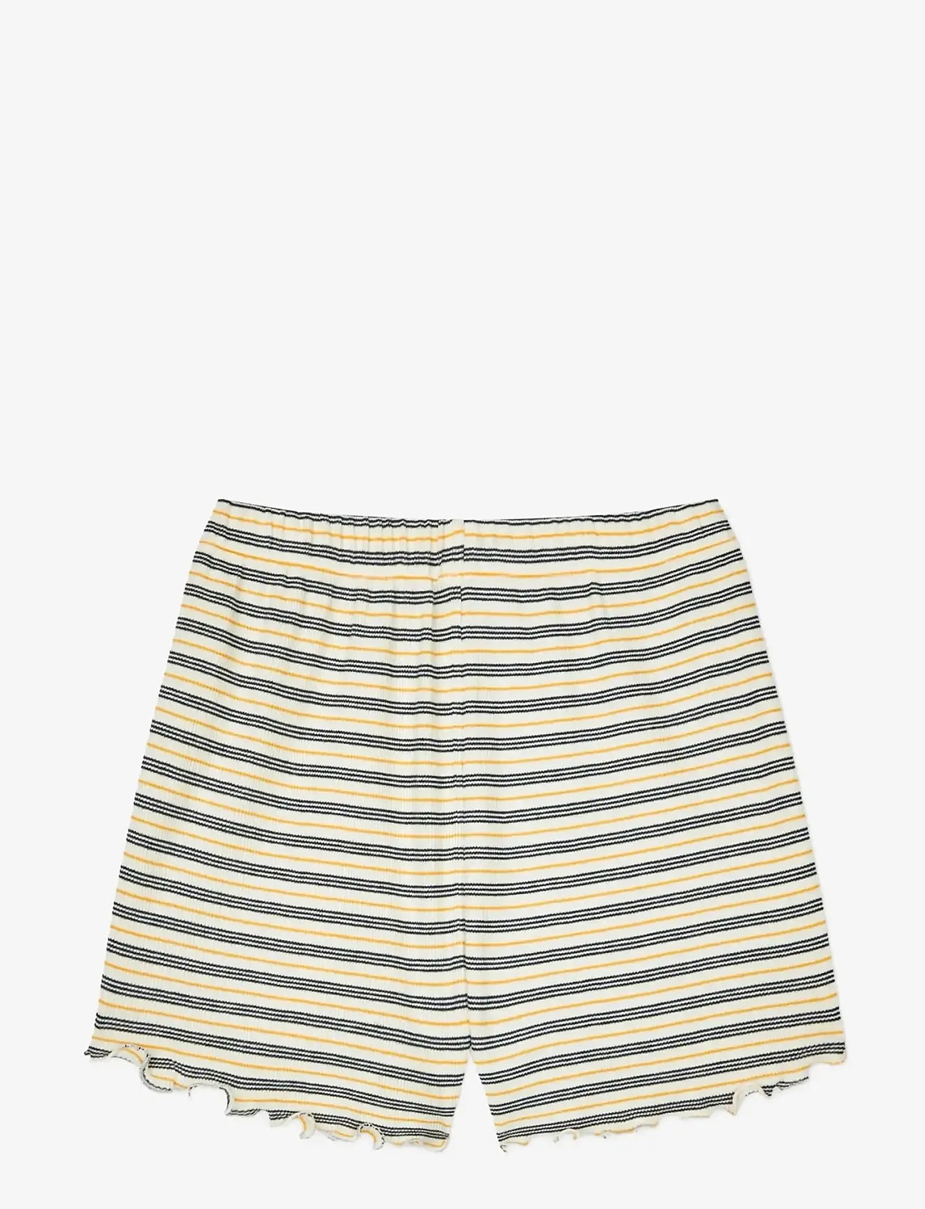 Mads Nørgaard - 2x2 Cotton Stripe Prixa - casual shorts - vanilla ice/sky captain/zinnia - 1