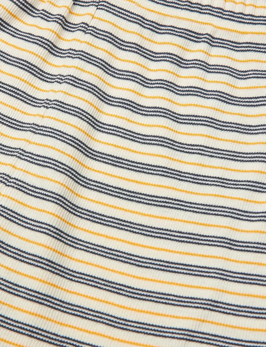Mads Nørgaard - 2x2 Cotton Stripe Prixa - lühikesed vabaajapüksid - vanilla ice/sky captain/zinnia - 2