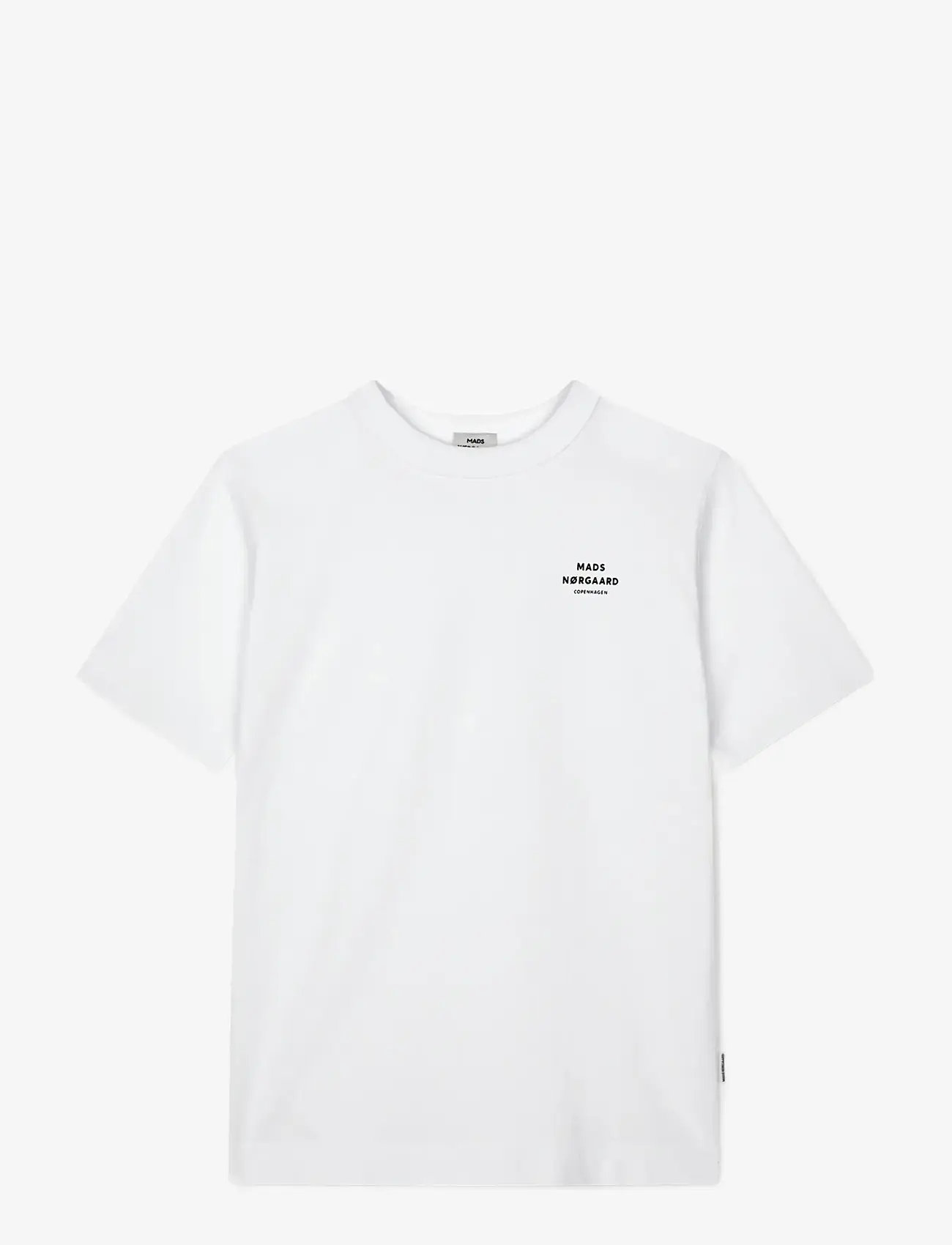 Mads Nørgaard - Cotton Jersey Theo Tee - kortærmede t-shirts - white - 0