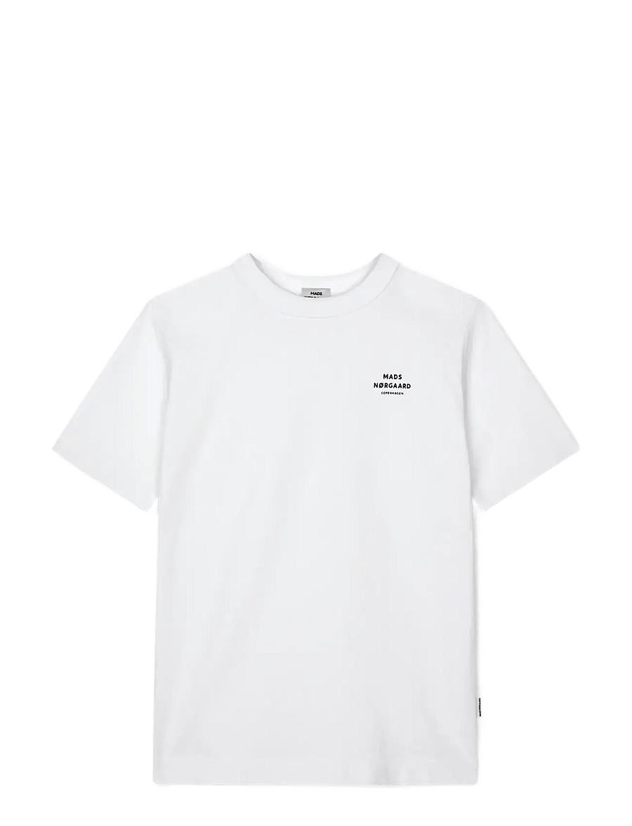 Mads Nørgaard - Cotton Jersey Theo Tee - kurzärmelige - white - 0