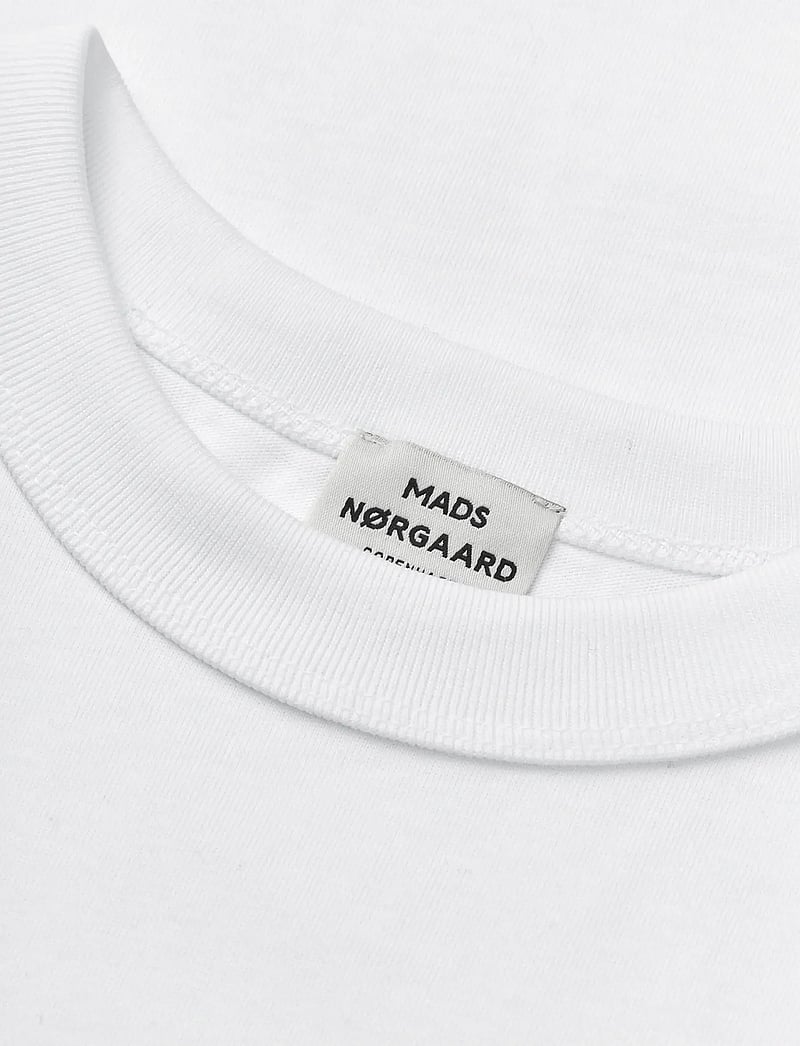 Mads Nørgaard - Cotton Jersey Theo Tee - kortærmede t-shirts - white - 2