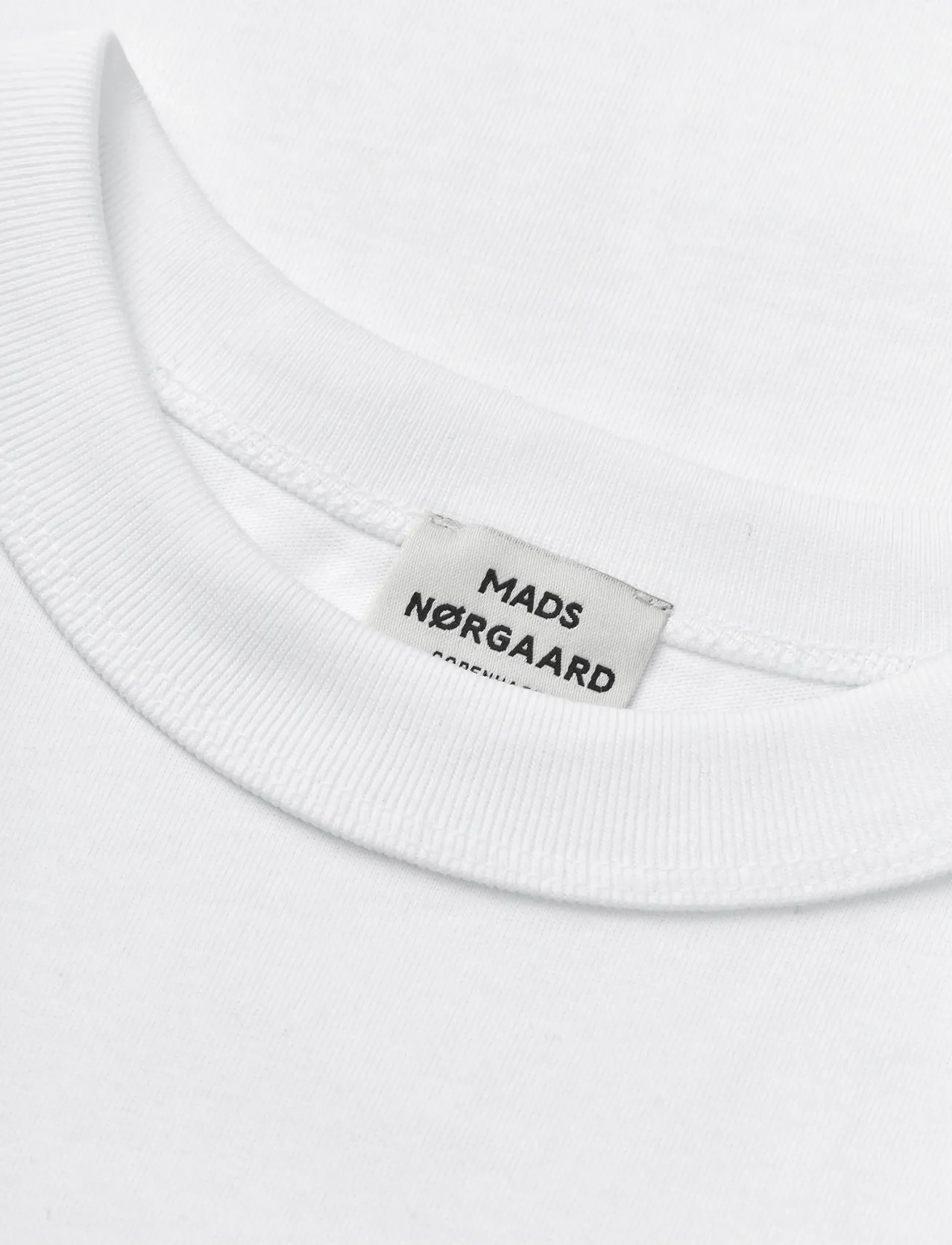 Mads Nørgaard - Cotton Jersey Theo Tee - short-sleeved t-shirts - white - 2