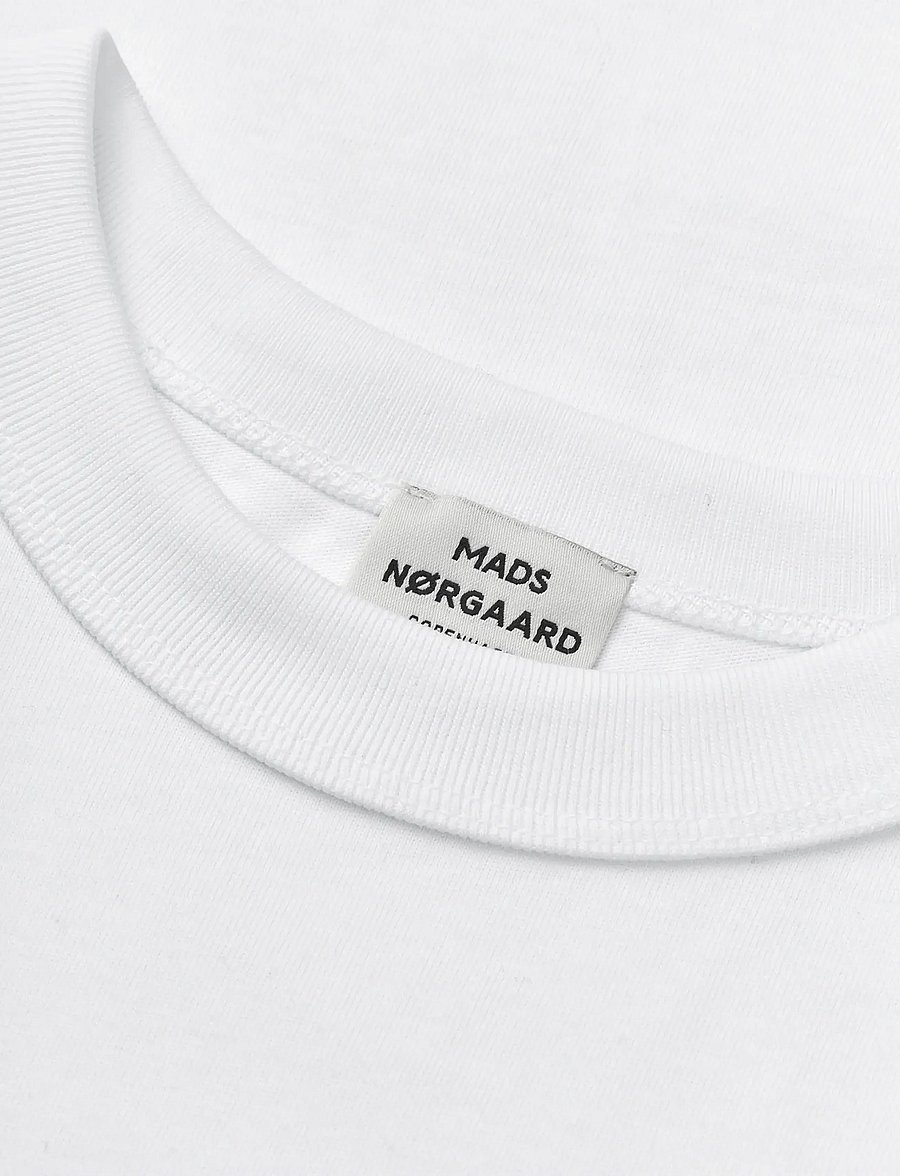 Mads Nørgaard - Cotton Jersey Theo Tee - kurzärmelige - white - 2