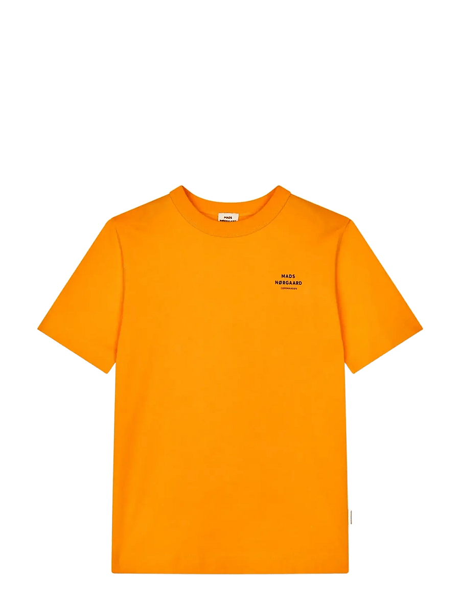 Mads Nørgaard - Cotton Jersey Theo Tee - kortærmede t-shirts - zinnia - 0