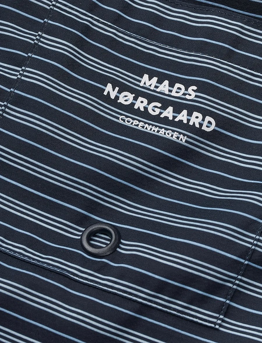 Mads Nørgaard - Sea Sandrino Shorts ST - casual shorts - sky captain/vanilla ice/cashme - 2