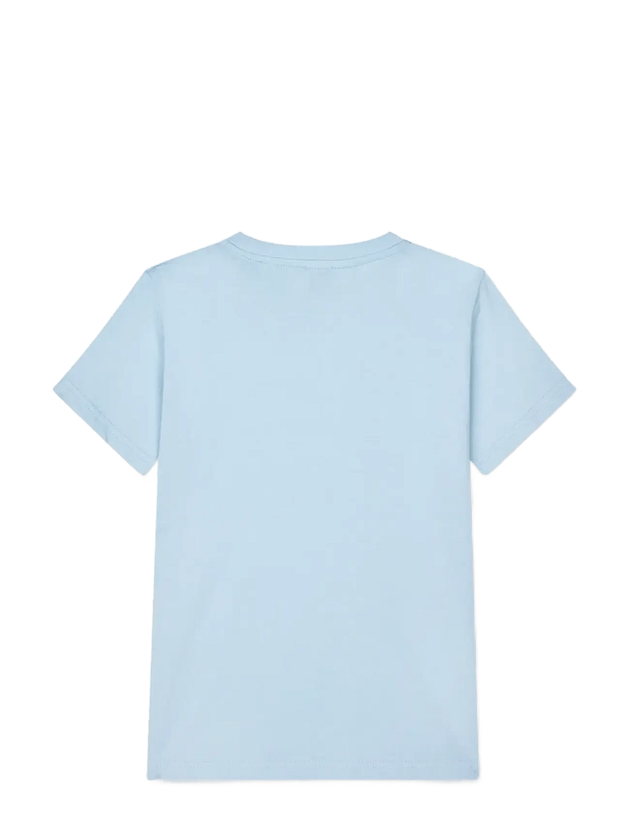 Mads Nørgaard - Printed Tee Thorlino Logo Tee - lühikeste varrukatega t-särgid - cashmere blue - 1