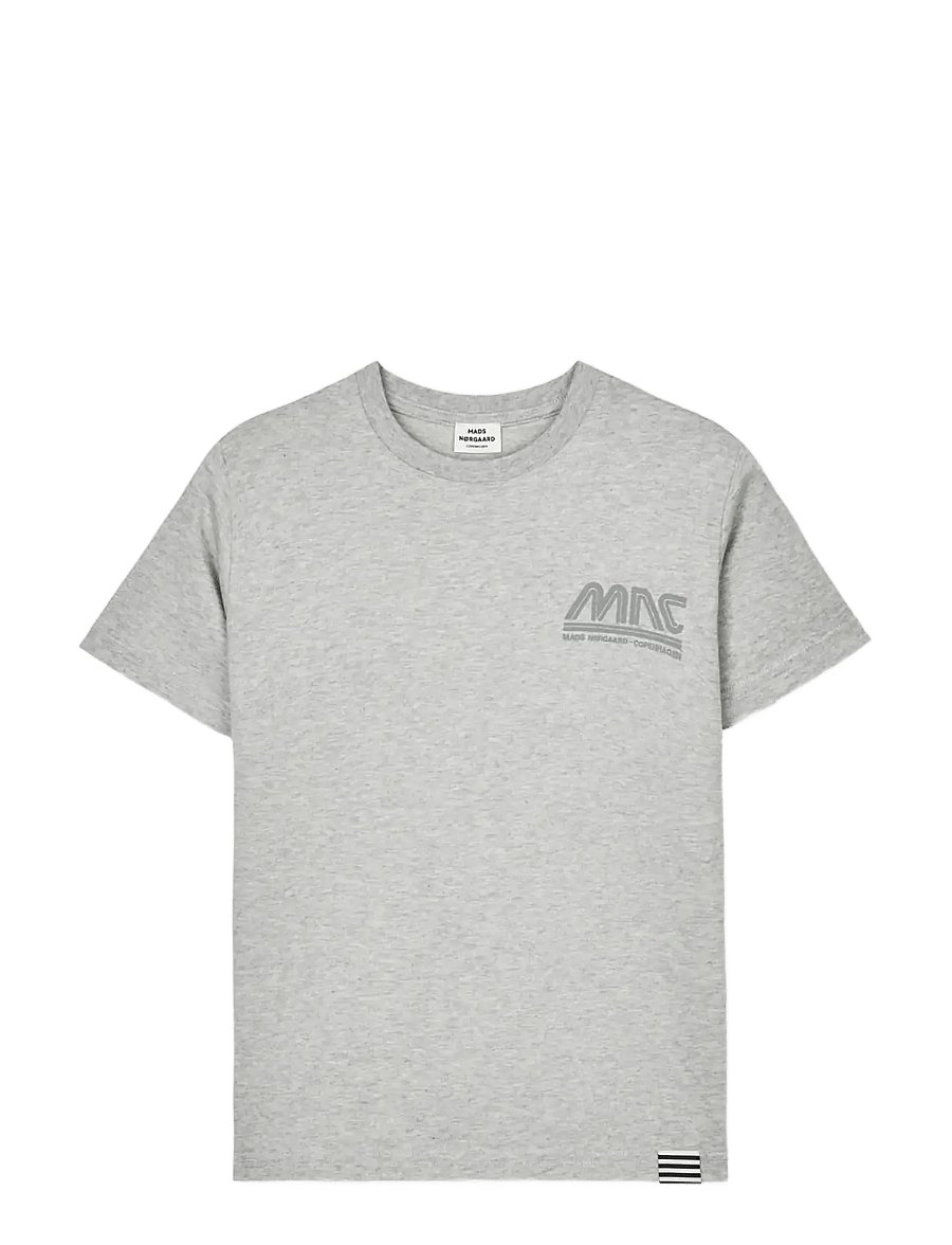 Mads Nørgaard - Printed Tee Thorlino Logo Tee - t-krekli ar īsām piedurknēm - grey melange - 0