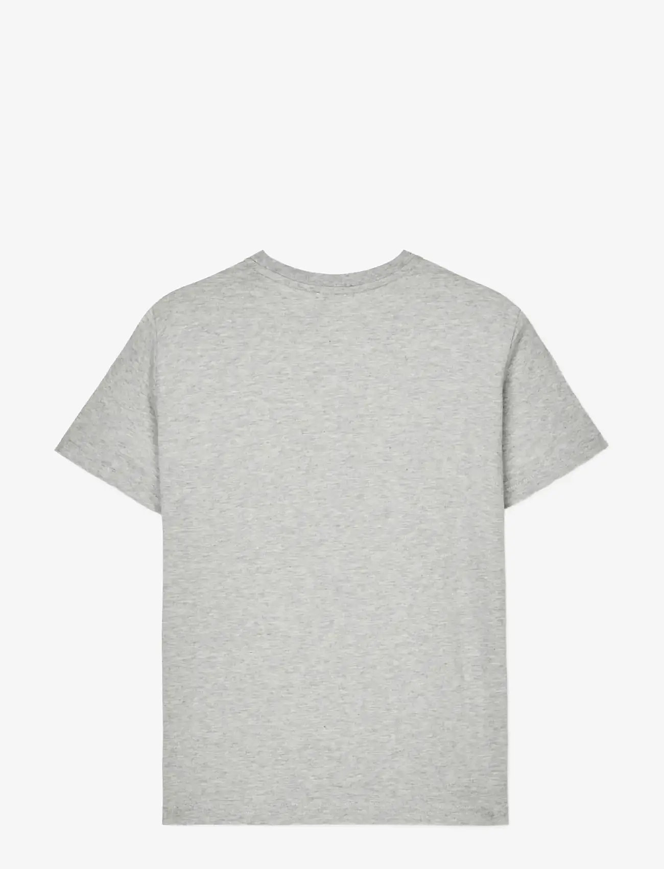 Mads Nørgaard - Printed Tee Thorlino Logo Tee - kortærmede t-shirts - grey melange - 1