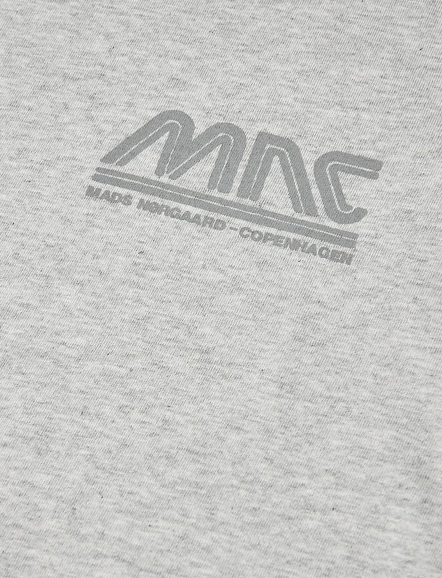 Mads Nørgaard - Printed Tee Thorlino Logo Tee - t-krekli ar īsām piedurknēm - grey melange - 2