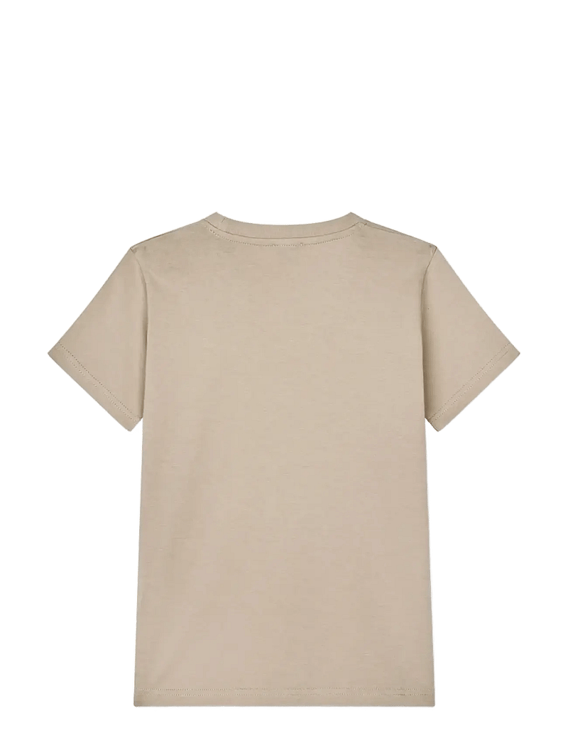 Mads Nørgaard - Printed Tee Thorlino Logo Tee - kortærmede t-shirts - plaza taupe - 1