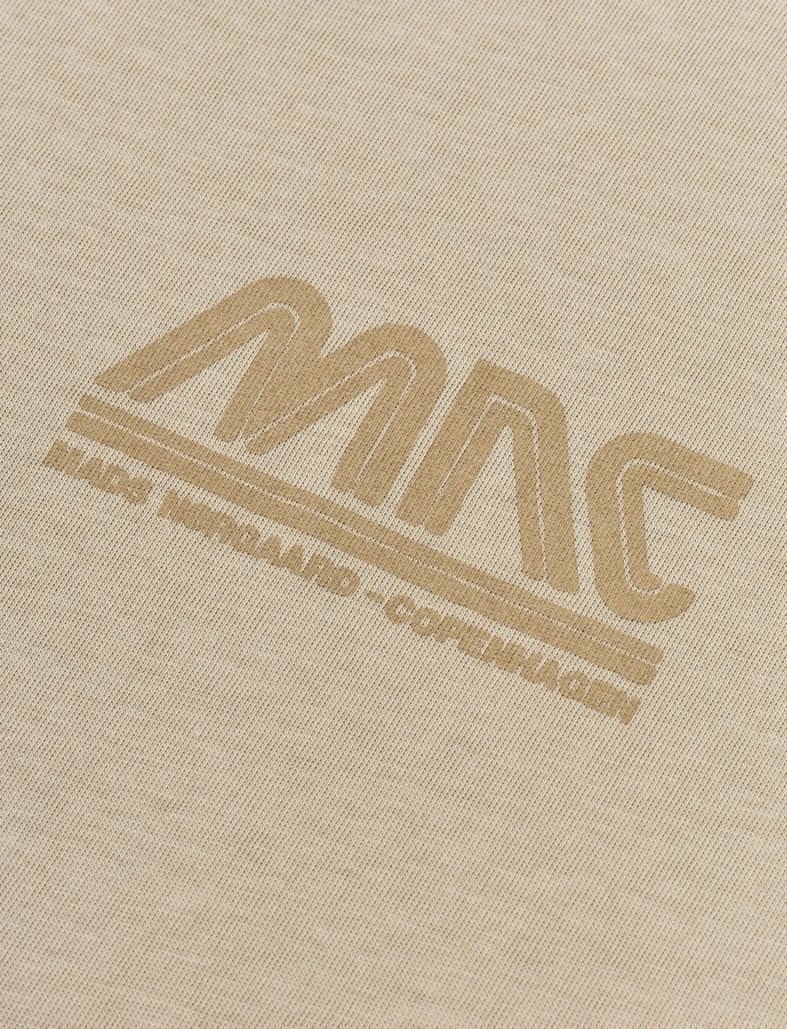 Mads Nørgaard - Printed Tee Thorlino Logo Tee - t-krekli ar īsām piedurknēm - plaza taupe - 2