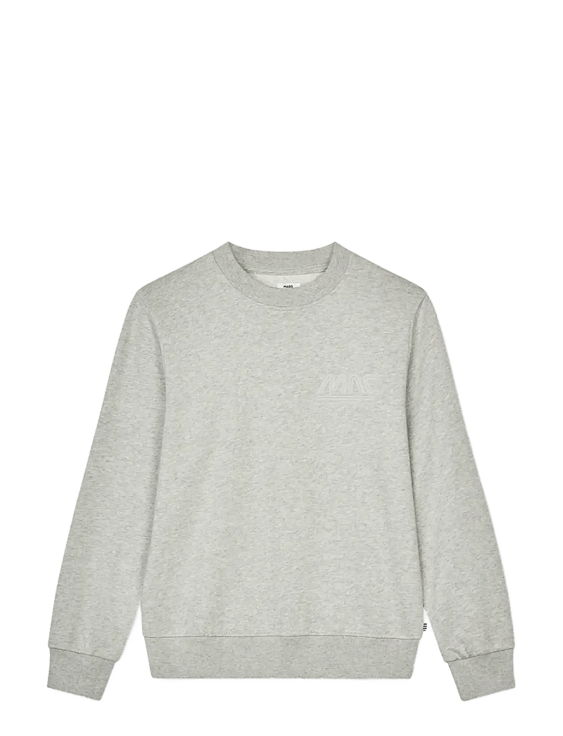 Mads Nørgaard - Light Original Sweat Solo Sweatshirt - sweatshirts - grey melange - 0