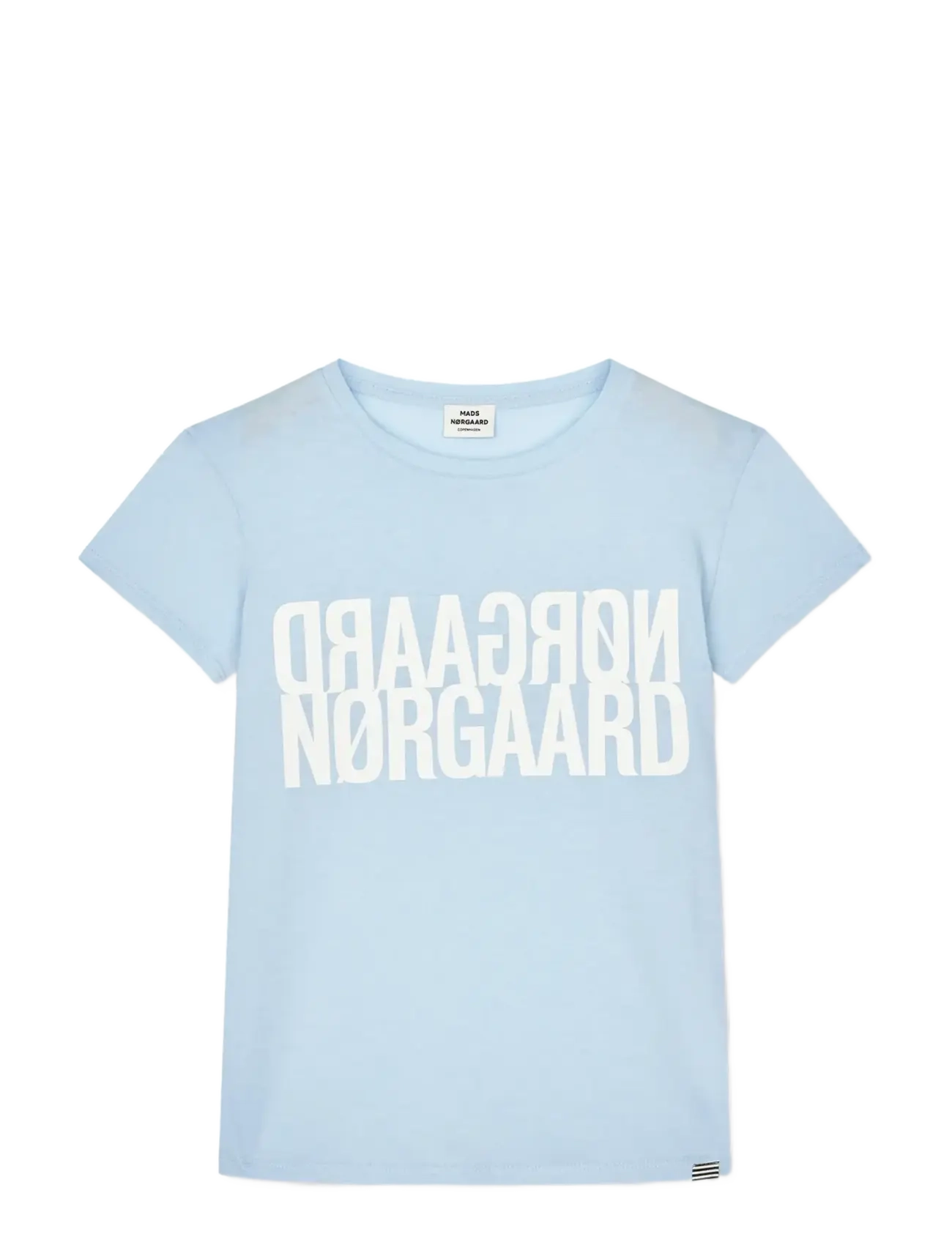 Mads Nørgaard Single Cotton Tuvina Tee, 128, T-shirts, Blau - Short-sleeved, Kinder