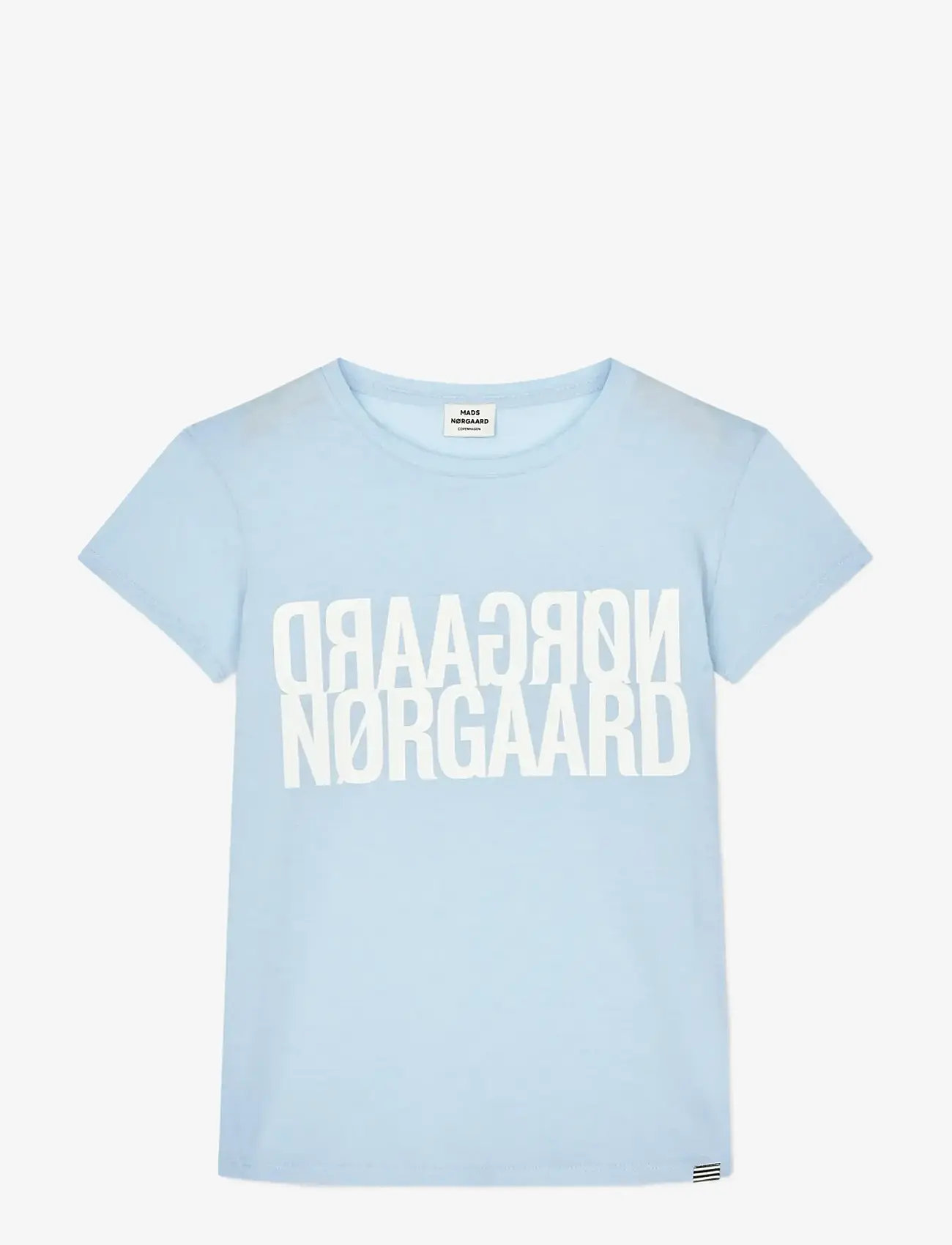Mads Nørgaard - Single Cotton Tuvina Tee - kortærmede t-shirts - cashmere blue - 0