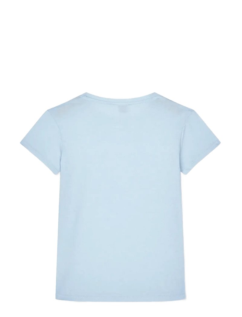 Mads Nørgaard - Single Cotton Tuvina Tee - kortærmede t-shirts - cashmere blue - 1