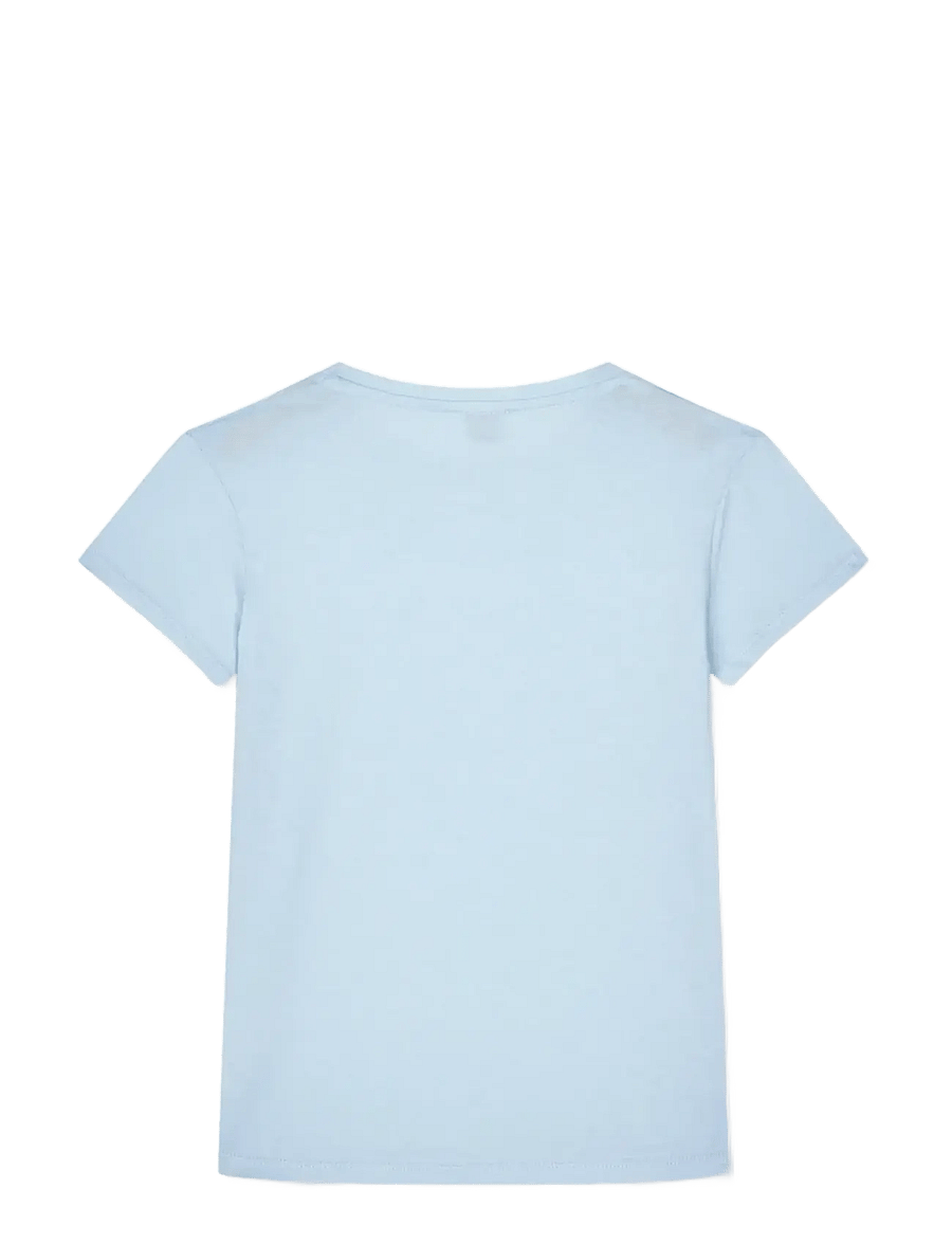 Mads Nørgaard - Single Cotton Tuvina Tee - kurzärmelige - cashmere blue - 1