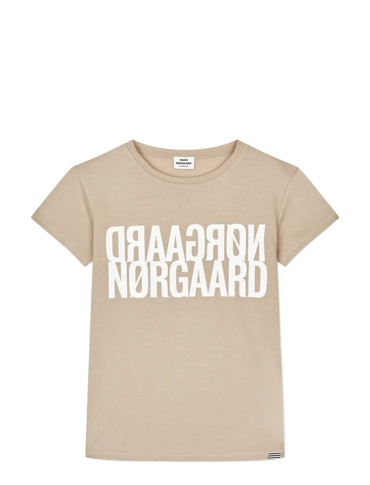 Mads Nørgaard Single Cotton Tuvina Tee - Kids 2-8 years - PLAZA TAUPE / beige