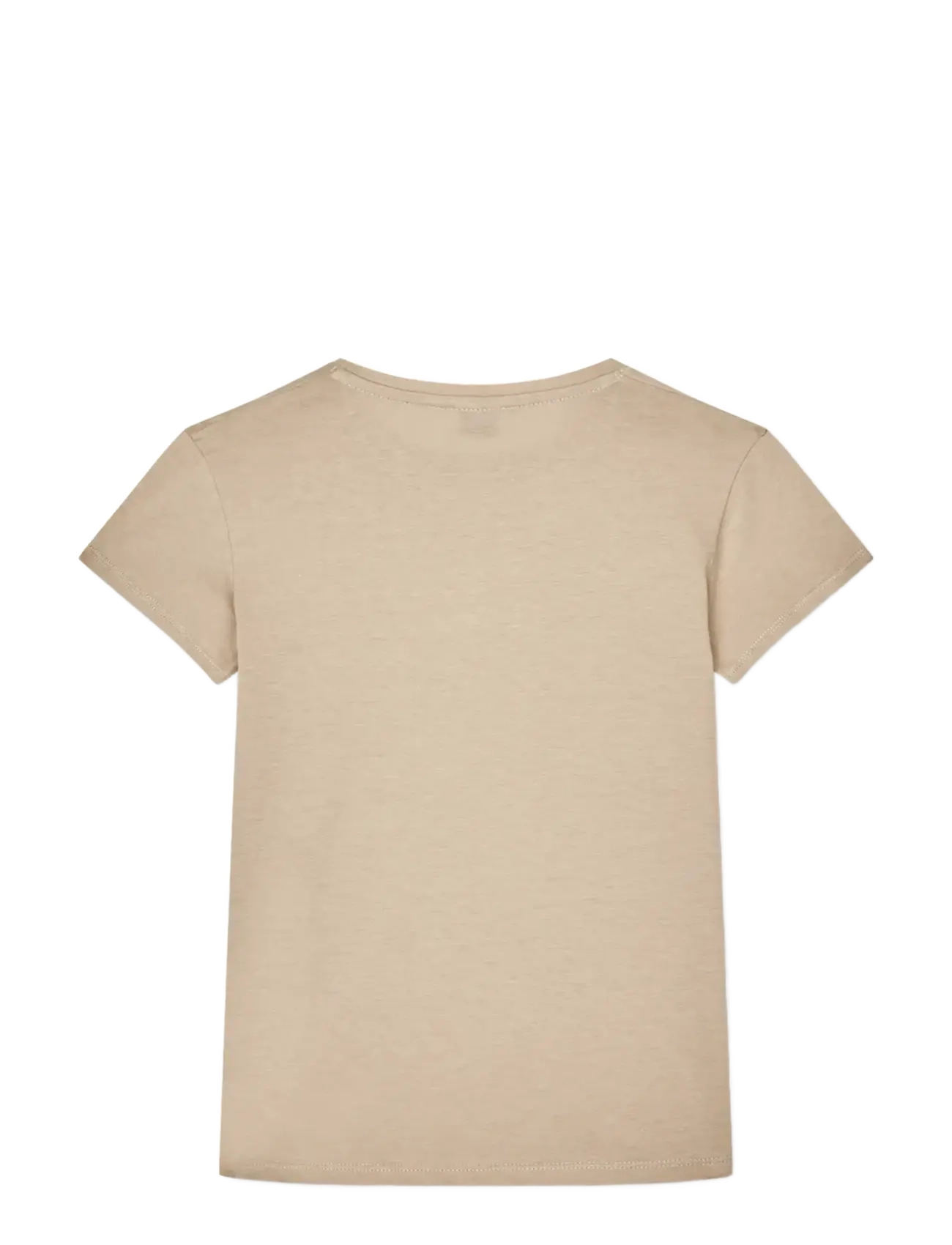 Mads Nørgaard - Single Cotton Tuvina Tee - lühikeste varrukatega t-särgid - plaza taupe - 1