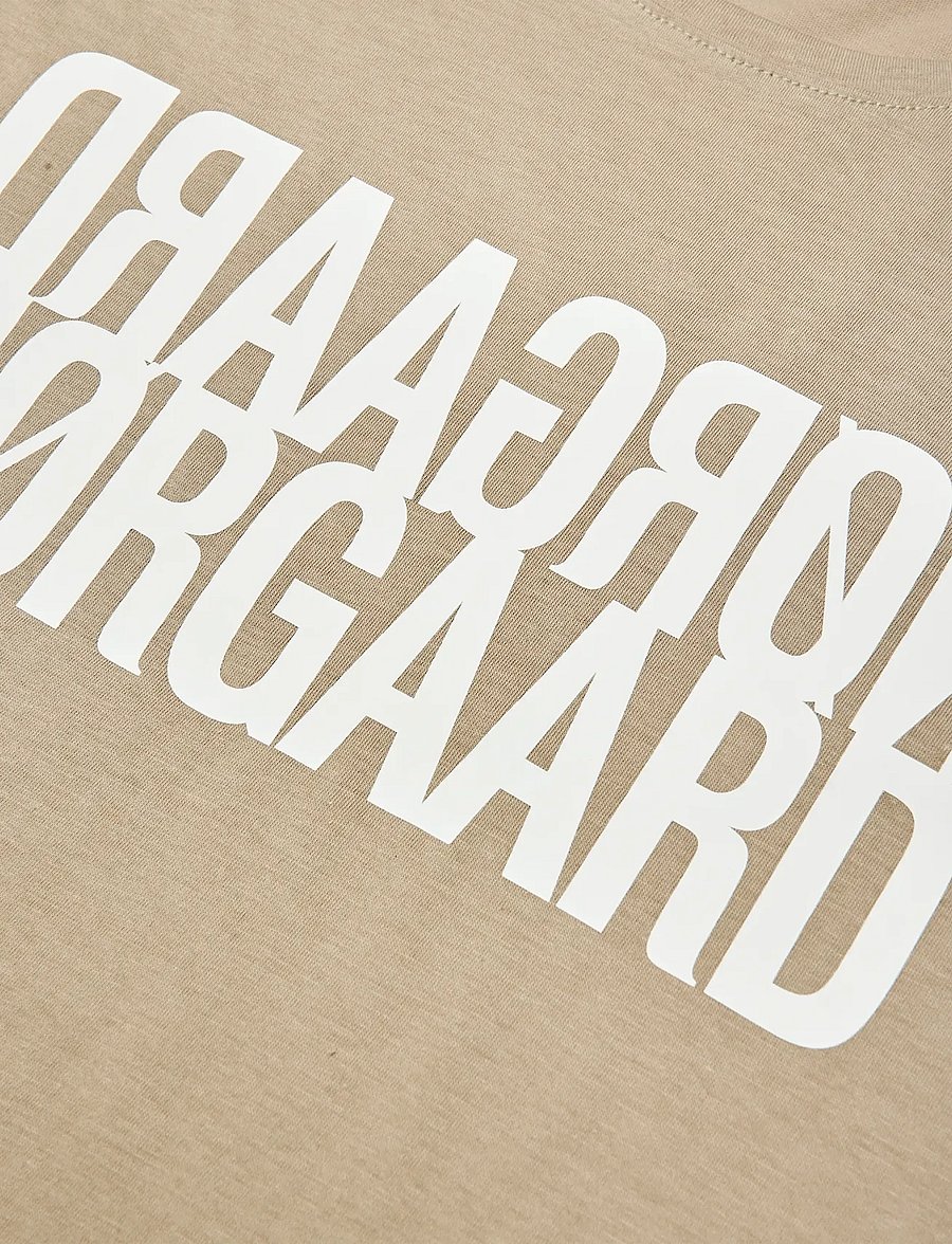 Mads Nørgaard - Single Cotton Tuvina Tee - lühikeste varrukatega t-särgid - plaza taupe - 2
