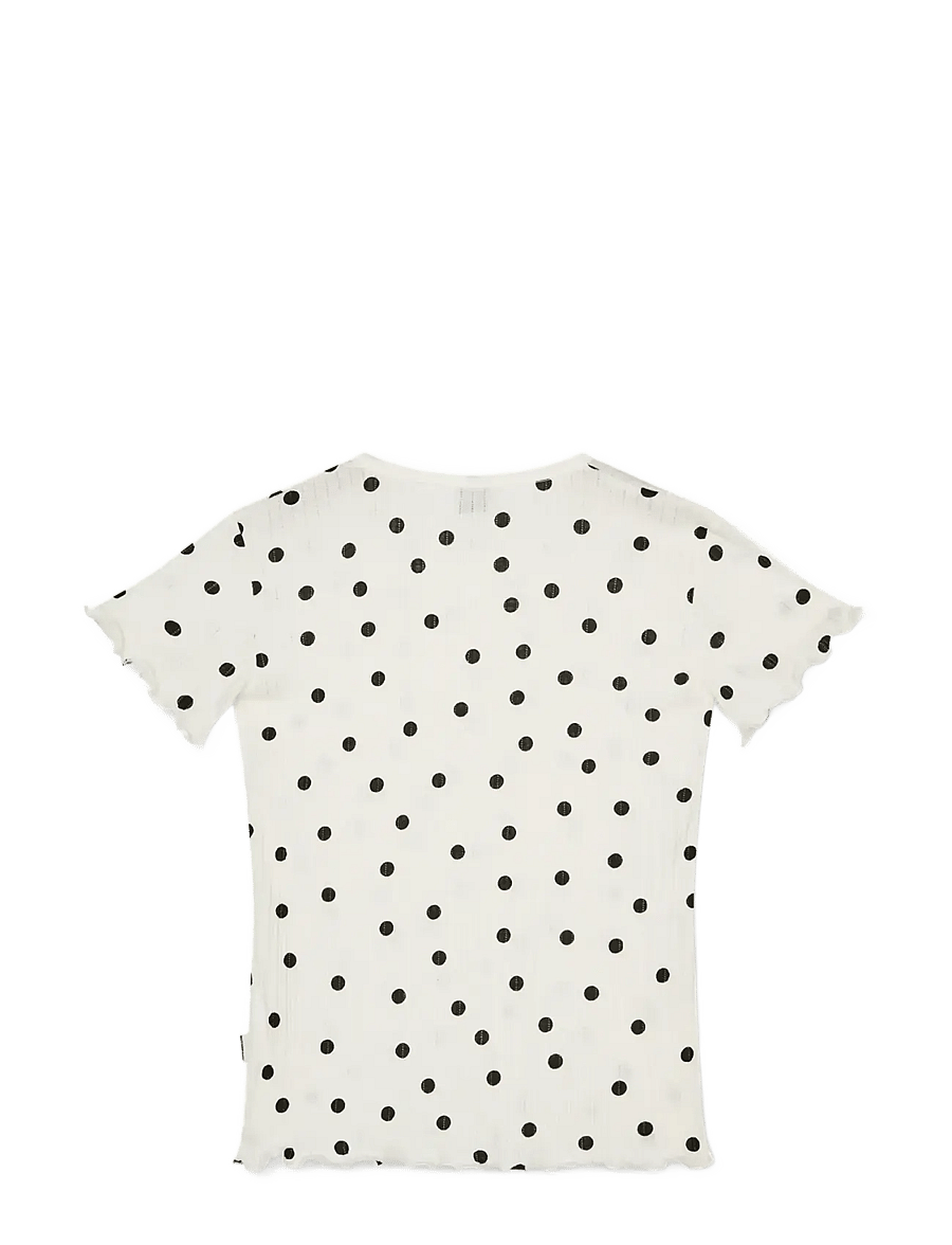 Mads Nørgaard - Pointella Trixina Tee AOP - lühikeste varrukatega t-särgid - dot aop vanilla ice - 1