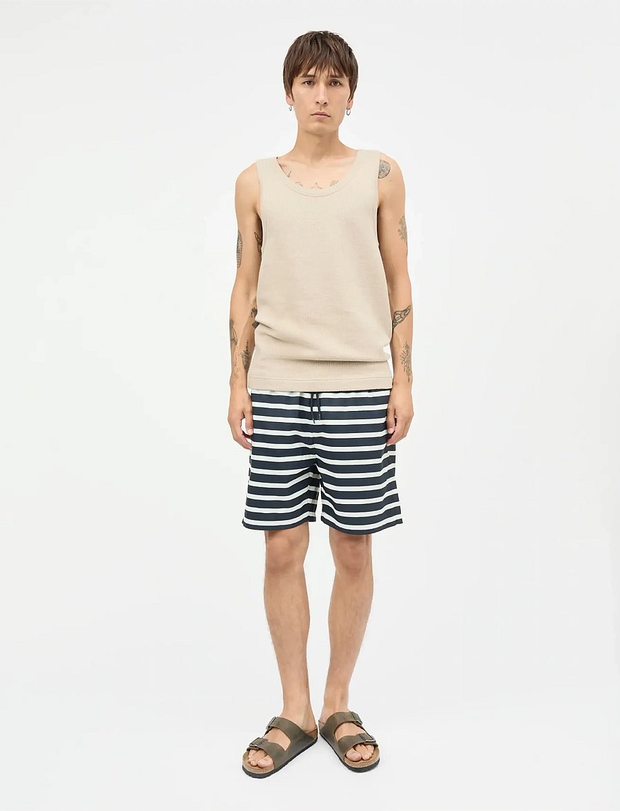 Mads Nørgaard - Hazy Cotton Reffen Tank Top - tanktops - plaza taupe - 0