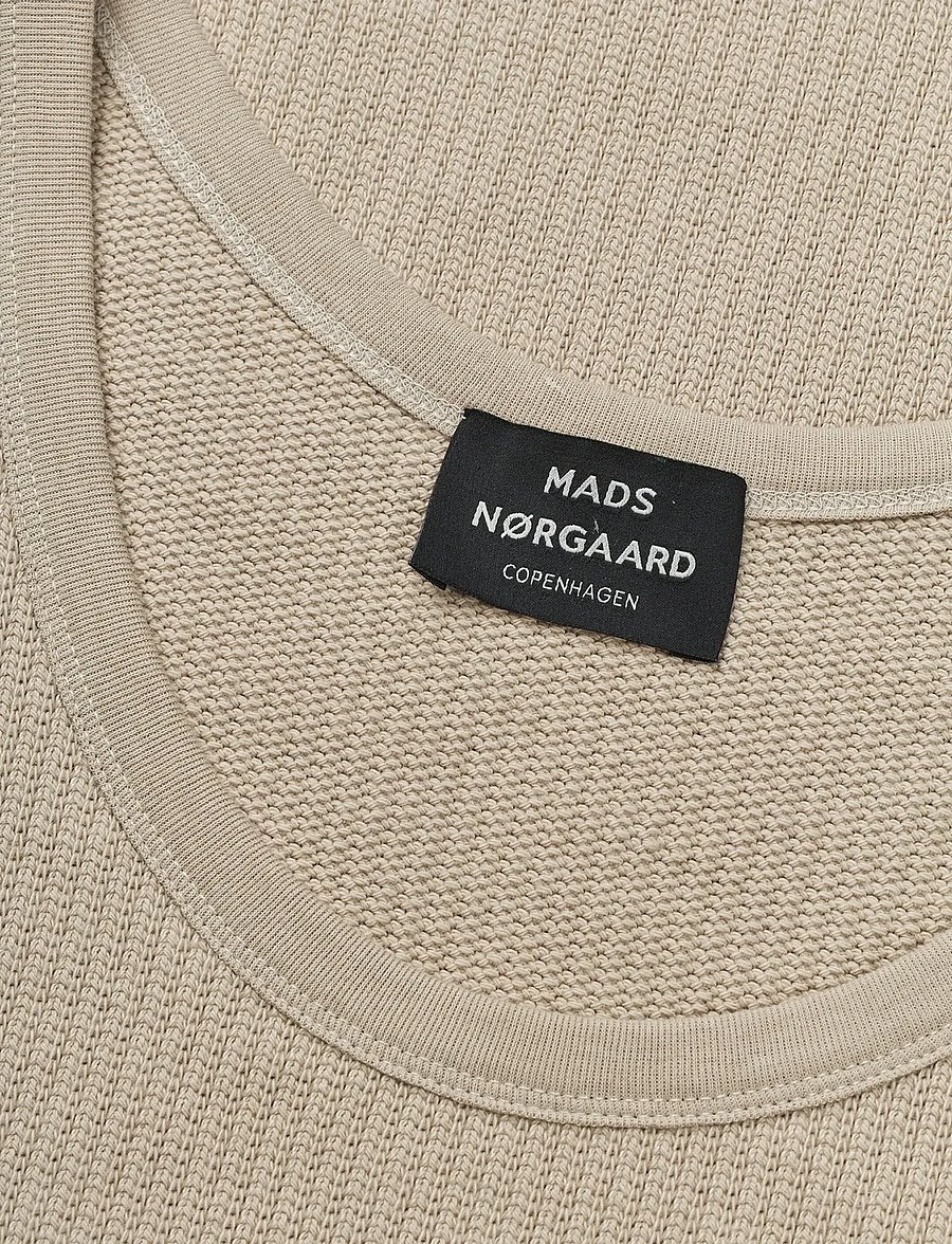 Mads Nørgaard - Hazy Cotton Reffen Tank Top - tanktops - plaza taupe - 3