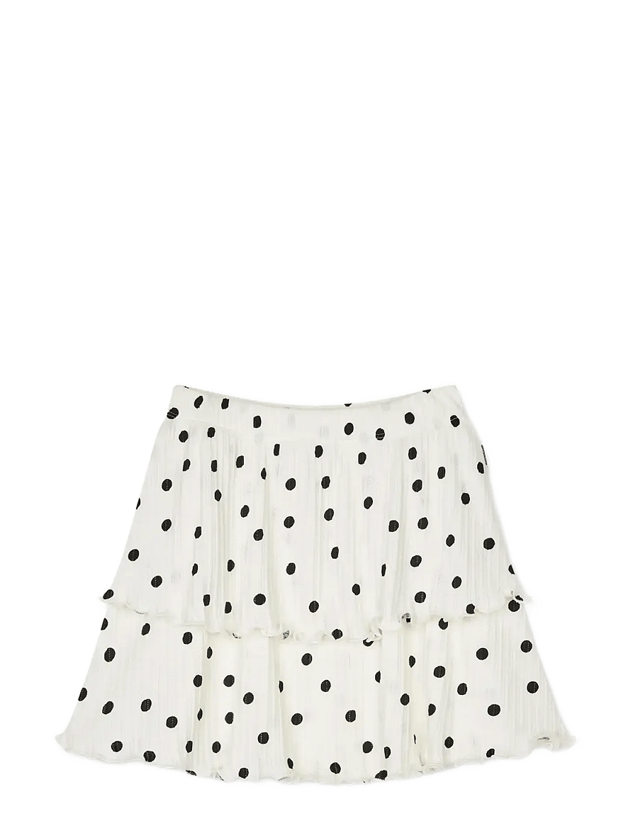 Mads Nørgaard - Pointella Sallie Skirt AOP - korte nederdele - dot aop vanilla ice - 0