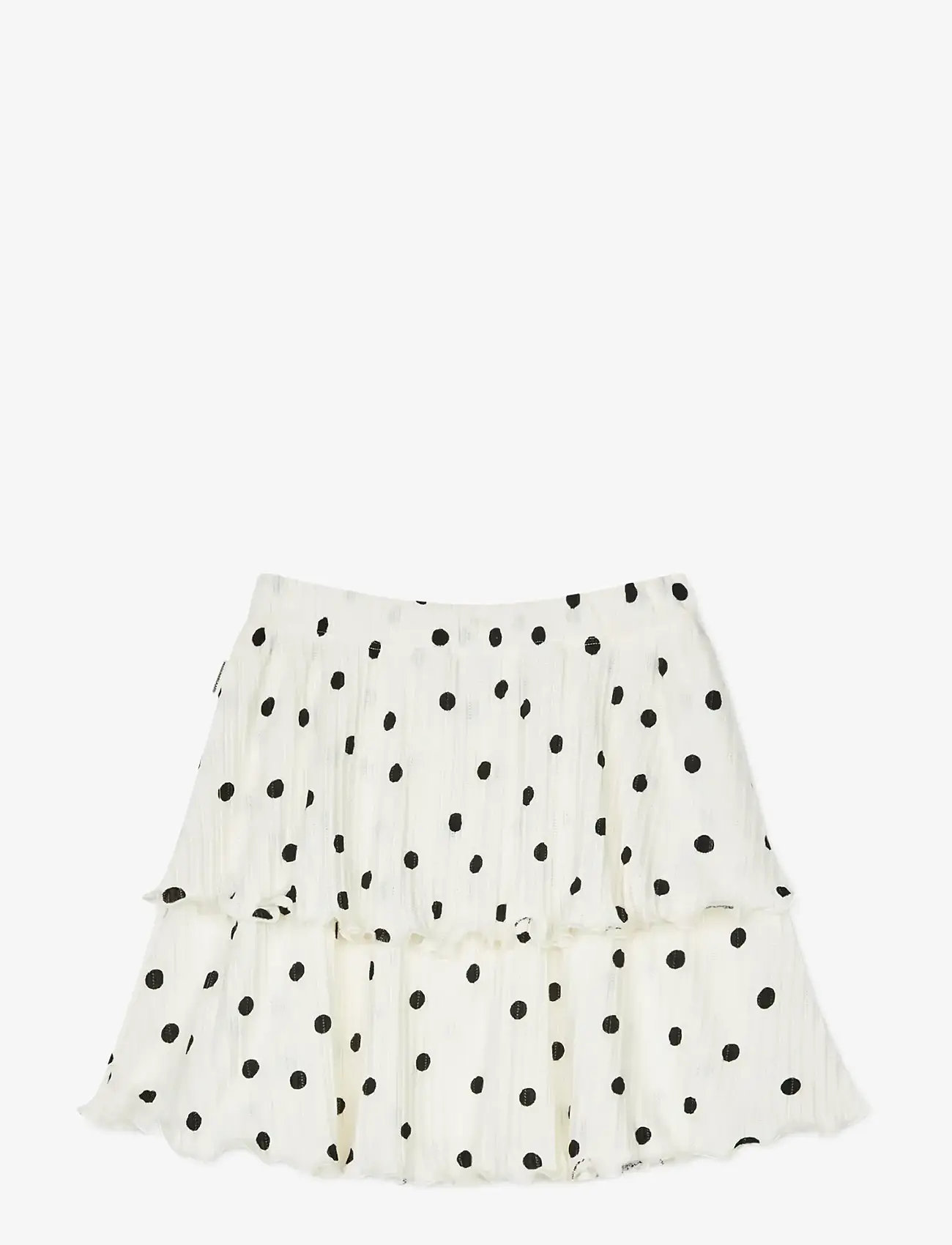 Mads Nørgaard - Pointella Sallie Skirt AOP - korte nederdele - dot aop vanilla ice - 1