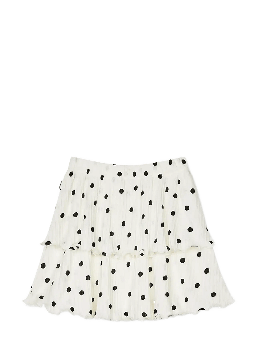 Mads Nørgaard - Pointella Sallie Skirt AOP - korte nederdele - dot aop vanilla ice - 1