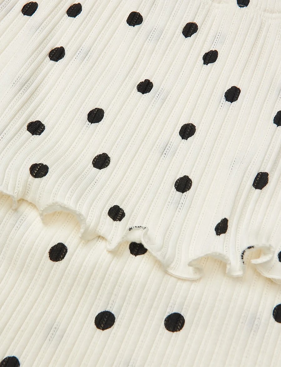 Mads Nørgaard - Pointella Sallie Skirt AOP - korte nederdele - dot aop vanilla ice - 2