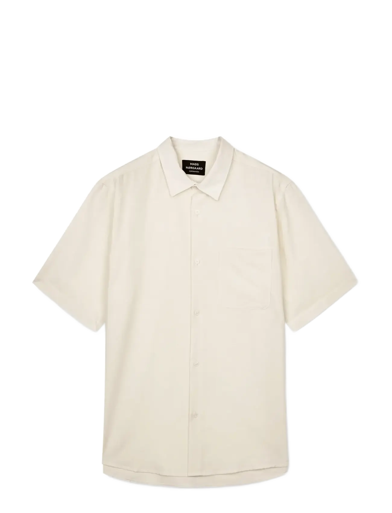 Mads Nørgaard Grida Cotton Victor Shirt SS - Hemden - VANILLA ICE / cream