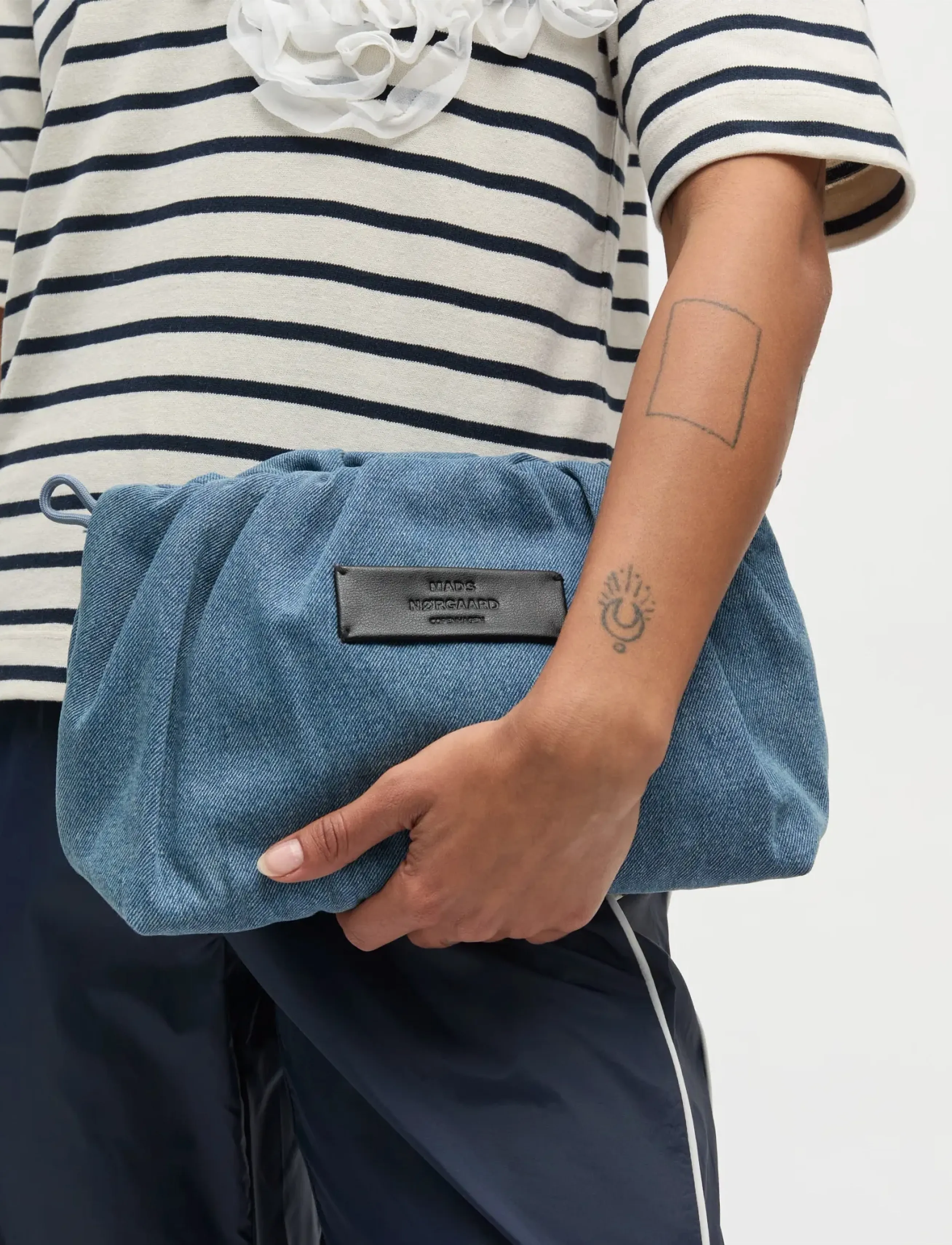 Mads Nørgaard Denimi Moxie Clutch Bag, One Size, Bags, Blau - Crossbody Frauen