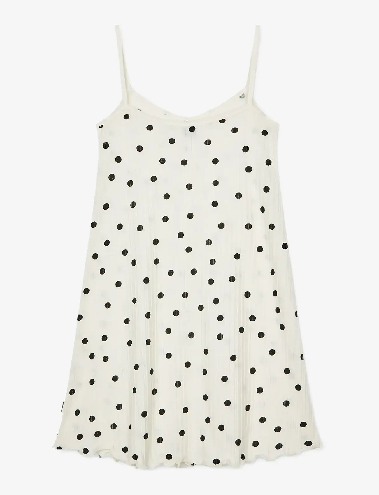 Mads Nørgaard - Pointella Sigrid Dress AOP - Ärmlösa vardagsklänningar - dot aop vanilla ice - 1