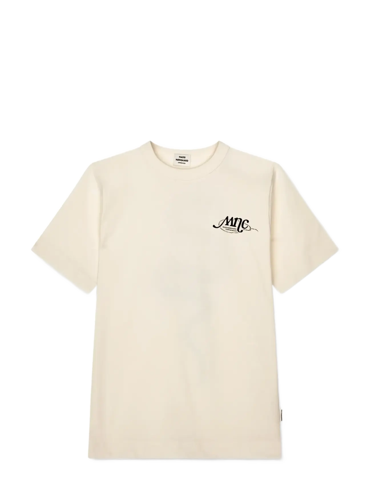 MADS NØRGAARD Dry Single Theo Tee Cream - 104 - Herren