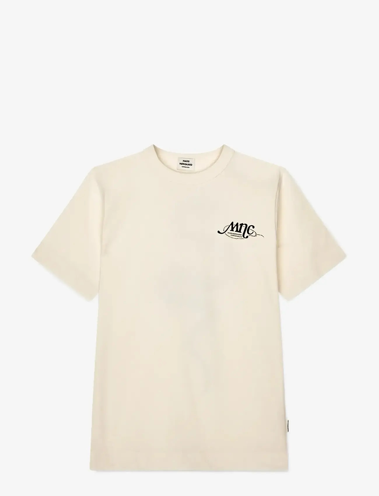 Mads Nørgaard - Dry Single Theo Tee - kortærmede t-shirts - vanilla ice - 0