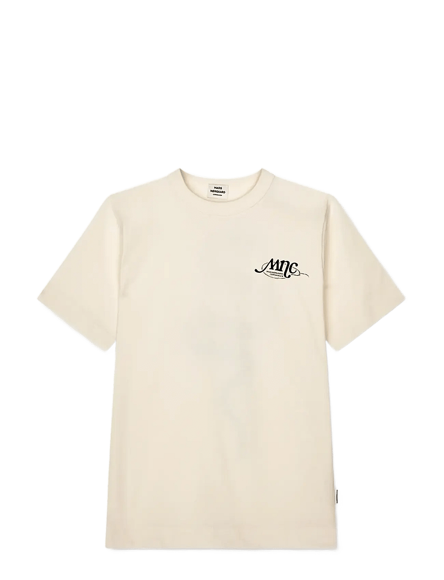 Mads Nørgaard - Dry Single Theo Tee - lühikeste varrukatega t-särgid - vanilla ice - 0