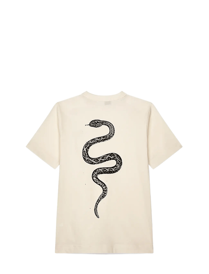 Mads Nørgaard - Dry Single Theo Tee - kortærmede t-shirts - vanilla ice - 1
