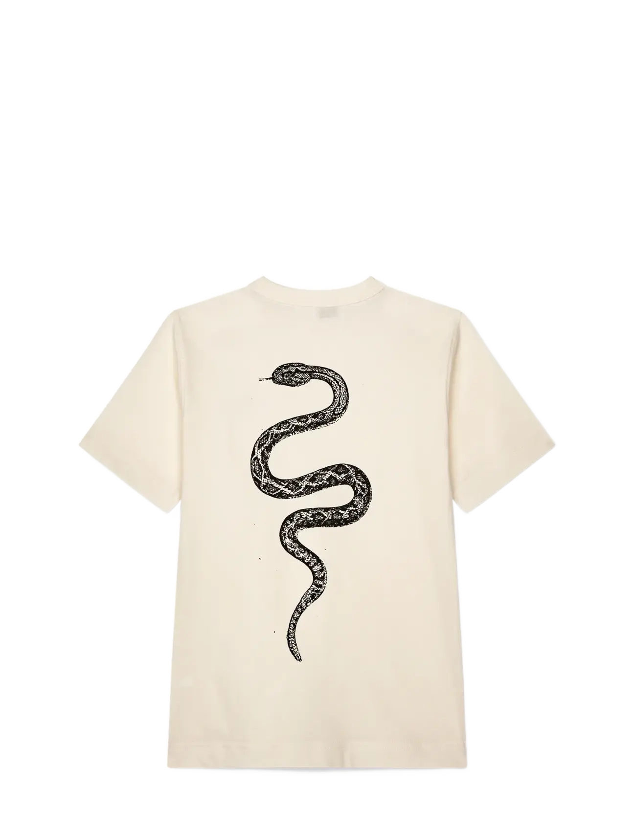 Mads Nørgaard - Dry Single Theo Tee - short-sleeved t-shirts - vanilla ice - 1