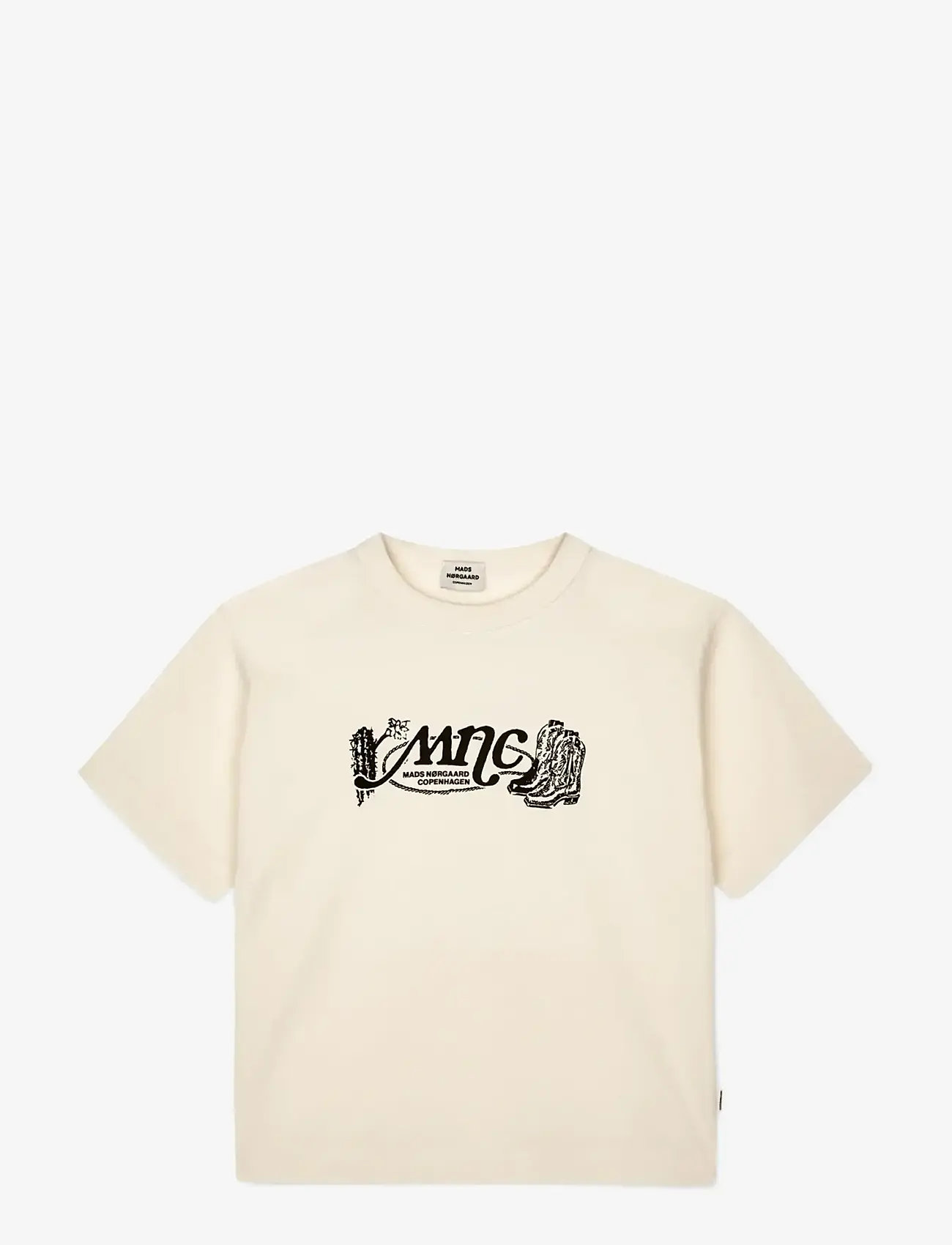 Mads Nørgaard - Dry Single Tristi Tee - kortærmede t-shirts - vanilla ice - 0