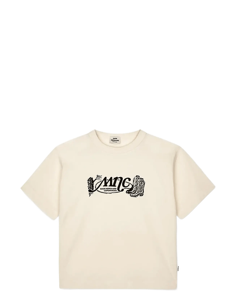 Mads Nørgaard - Dry Single Tristi Tee - lühikeste varrukatega t-särgid - vanilla ice - 0