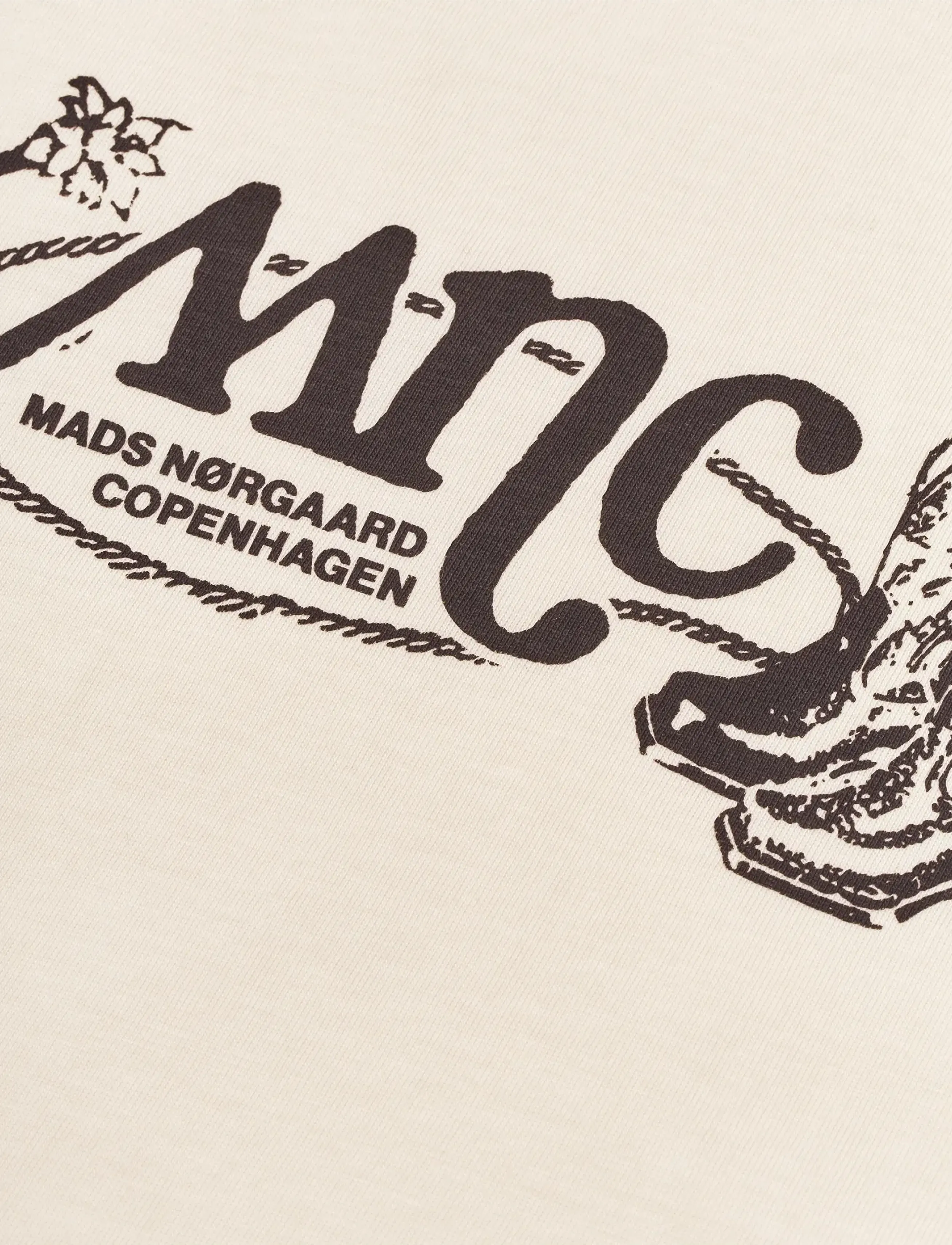 Mads Nørgaard - Dry Single Tristi Tee - lühikeste varrukatega t-särgid - vanilla ice - 2