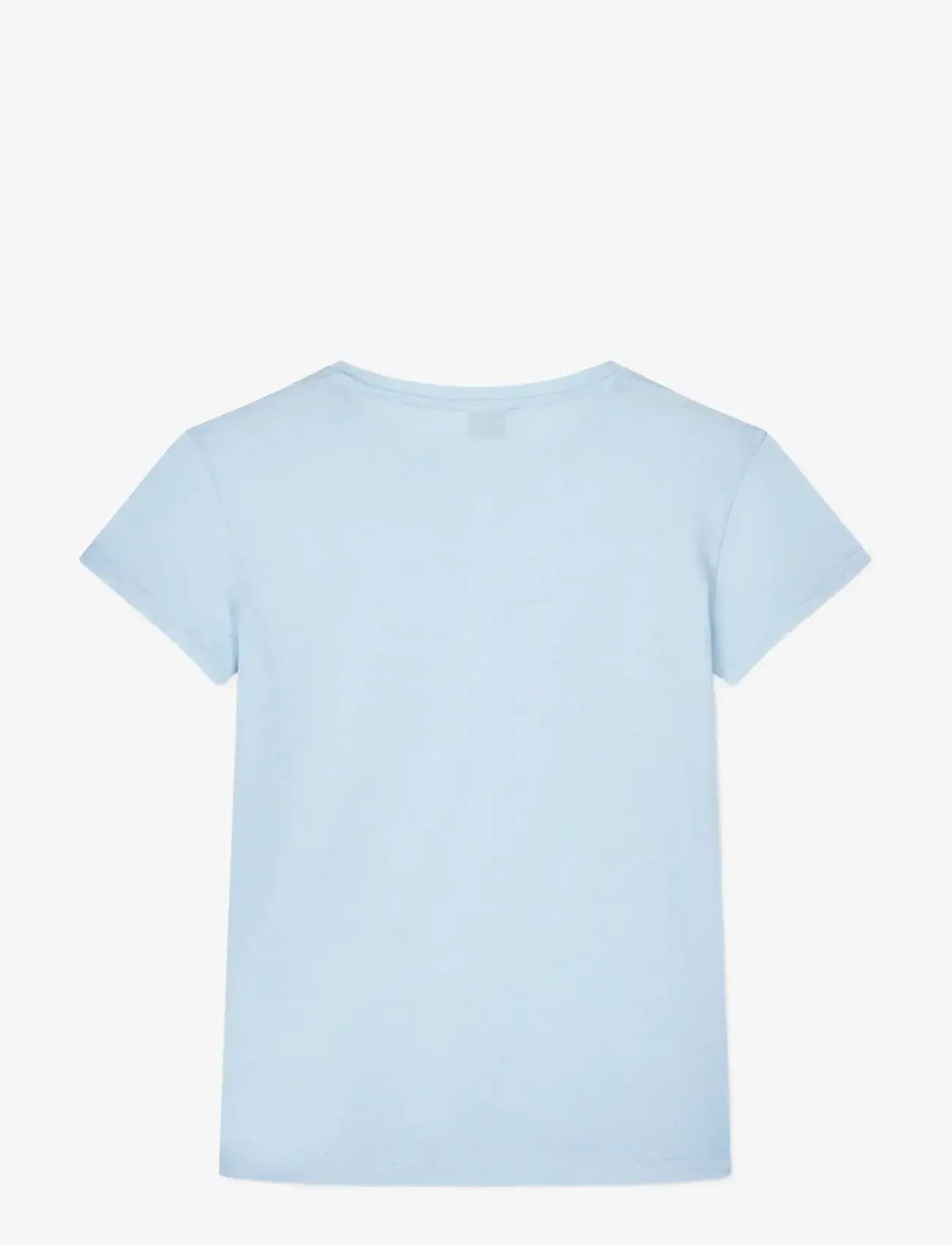 Mads Nørgaard - Single Cotton Tuvina mini mirror Tee - t-shirts - cashmere blue - 1