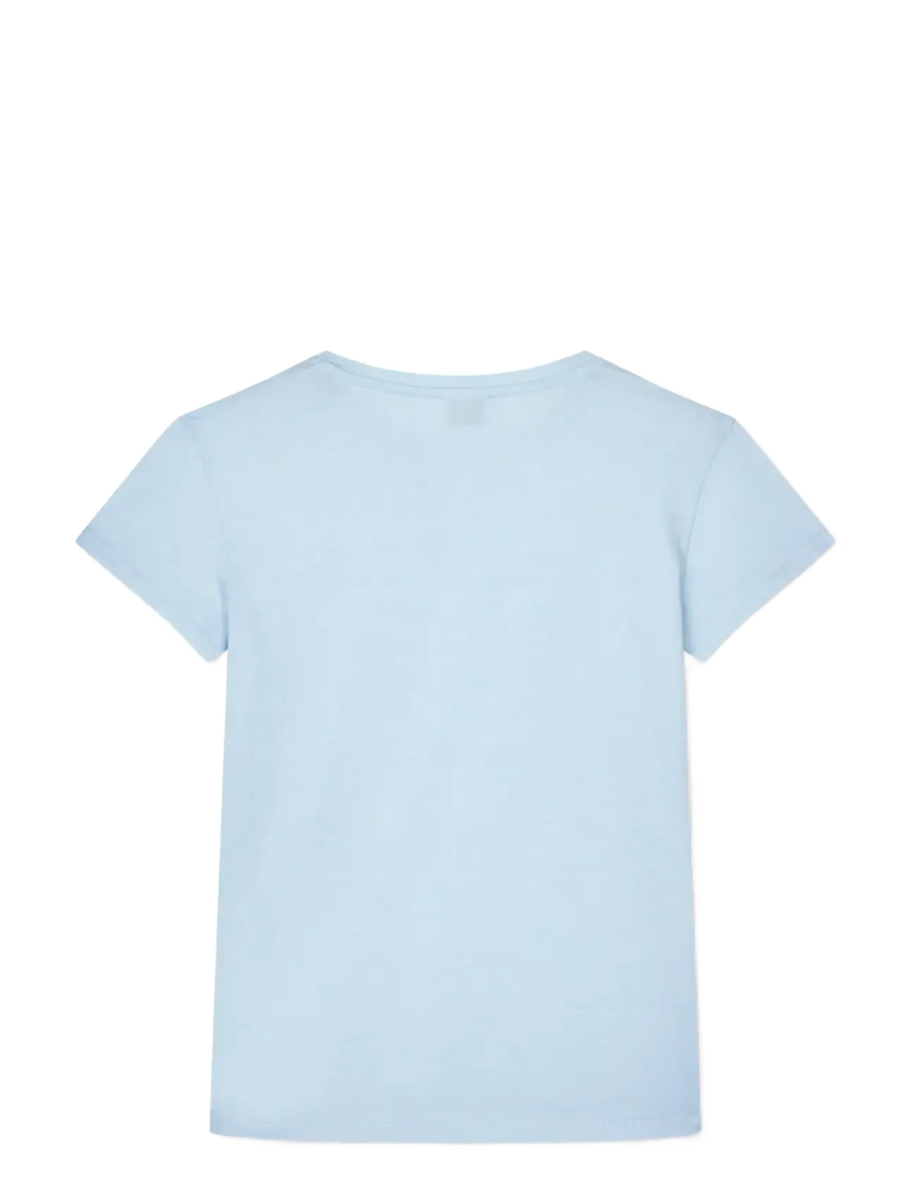 Mads Nørgaard - Single Cotton Tuvina mini mirror Tee - t-shirts - cashmere blue - 1