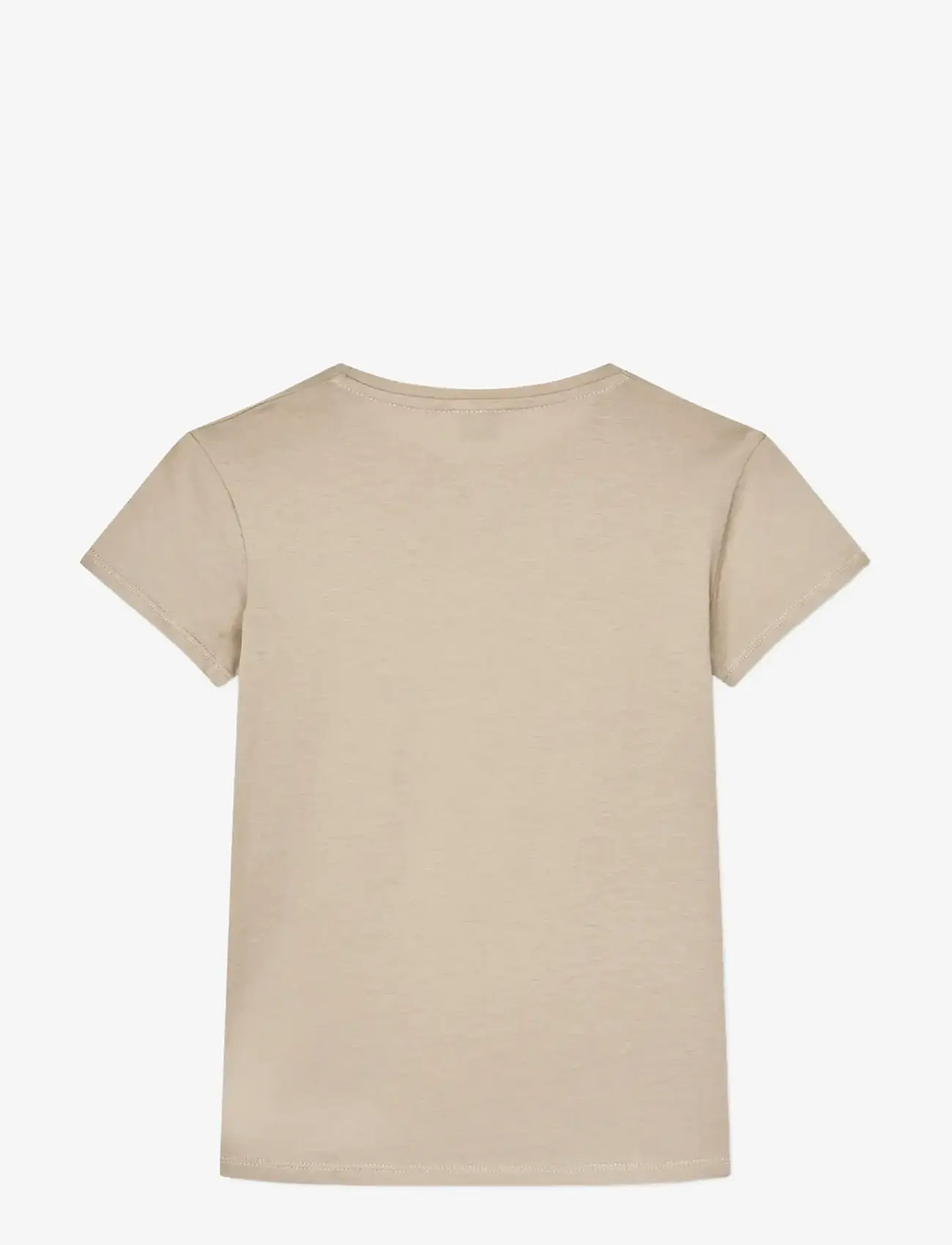 Mads Nørgaard - Single Cotton Tuvina mini mirror Tee - t-shirts - plaza taupe - 1